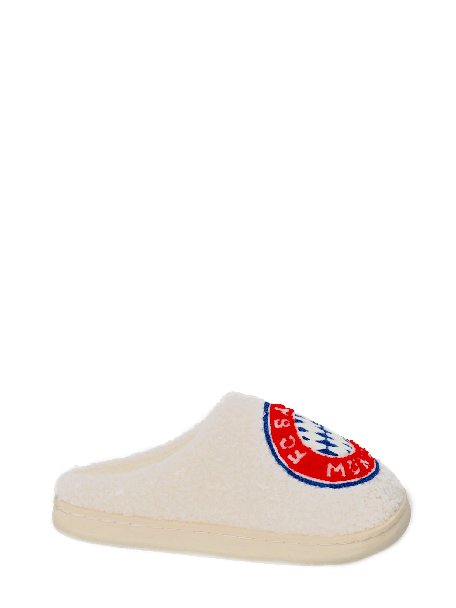 FC Bayern München FC Bayern München, Plüschpantoffeln, Kinder, Off white Plüsch Hausschuhe