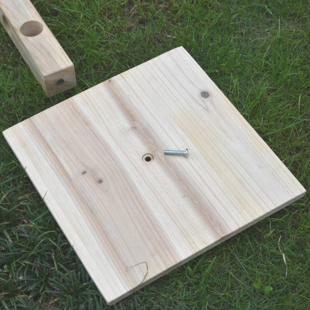 Mucola Futterbaum Nagerbaum Nagetiere Futterspender 45cm Futterhalter Futterbaum, Holz, mit Haken zum Aufhängen, Öse zur Spielzeugbefestigung und Erdspieß