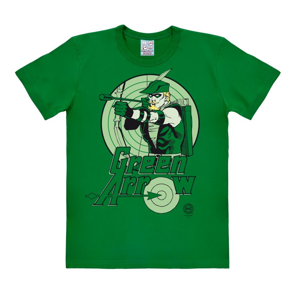 LOGOSHIRT T-Shirt Green coolem Print Arrow mit