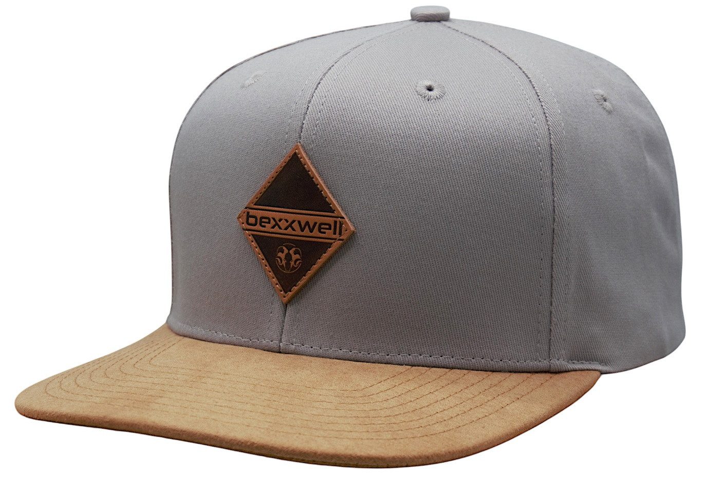 Bexxwell Snapback Cap 2er-Set Partnerlook für Klein und Groß mit Lederpatch