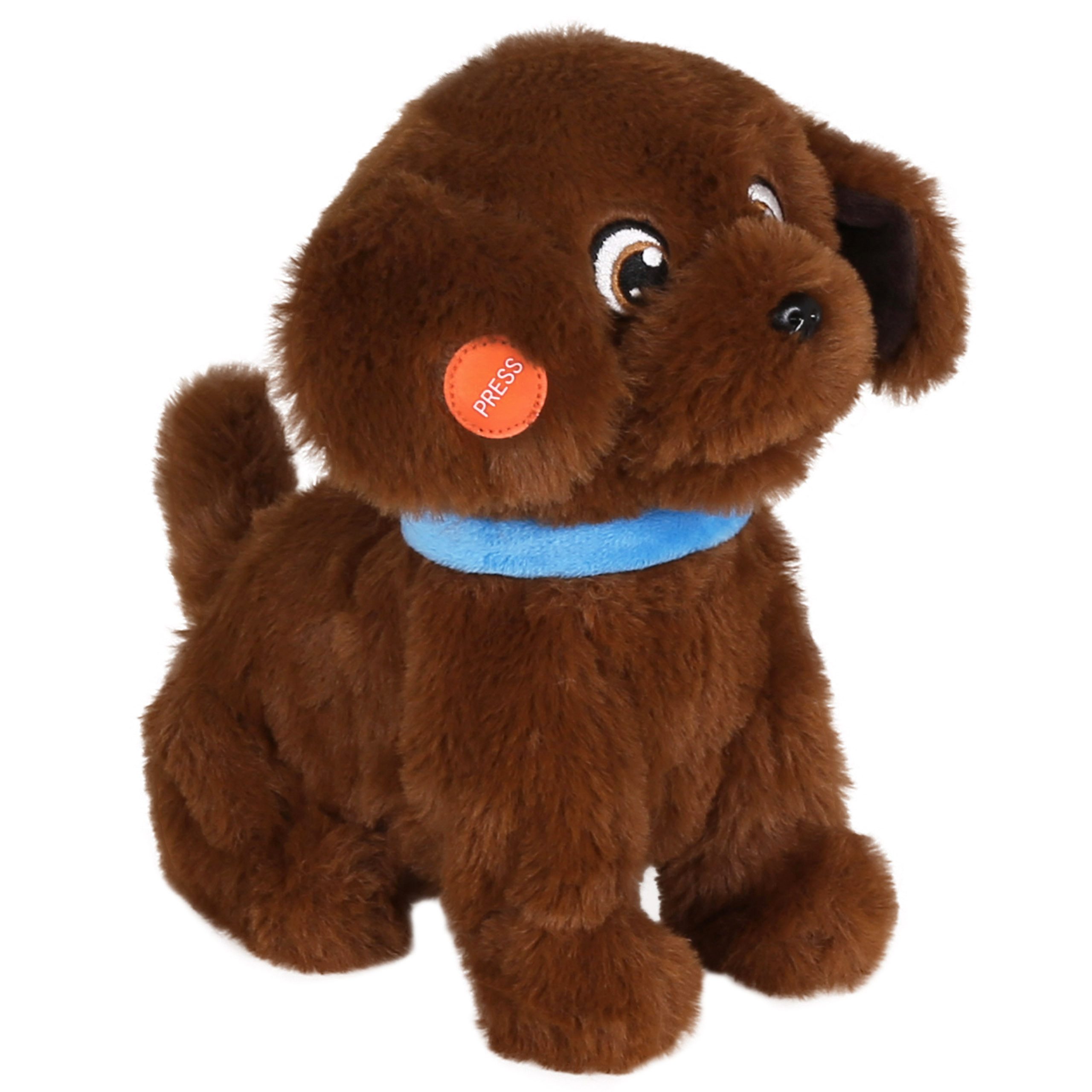 Bruno Kuscheltier Puppy Luv Junior BRUNO – Interaktiver Labrador-Welpe, Plüschhund, 2+