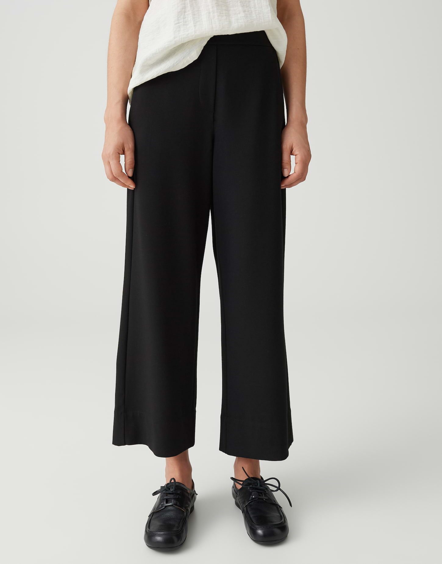 OPUS Culotte Pants mit Crepe Optik Vorverlegte Seitennaht für modernen Shape