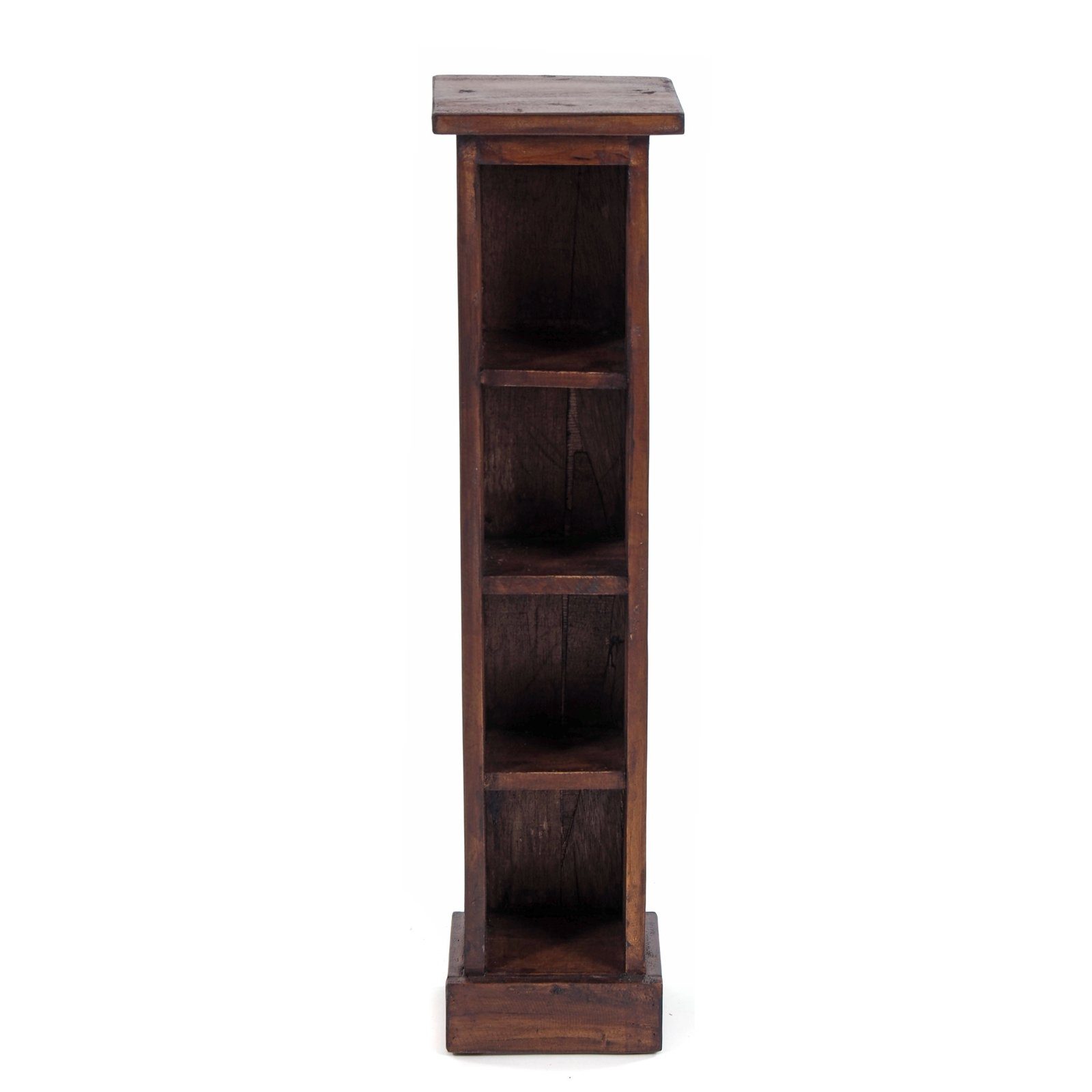 mit DESIGN Fächern DELIGHTS TOWER", CD 4 CD hellbraun 02 Holzregal, REGAL CD-Regal Rack 76cm(H), HOLZ "CD