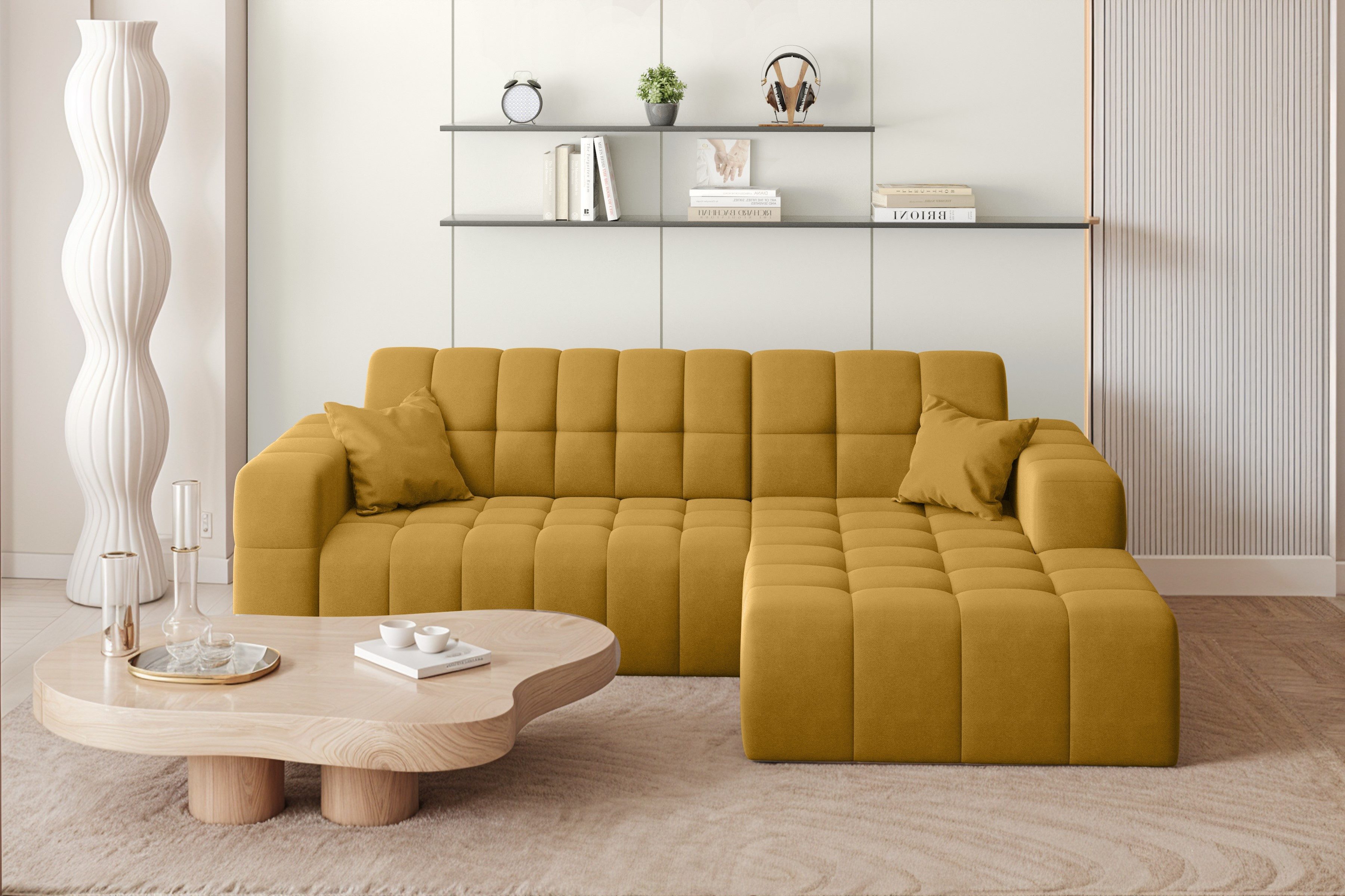 Kaiser Möbel Ecksofa L-förmiges Nimes-Eckmöbel links/rechts, Ecksofa, Bequem, praktisch, freistehend