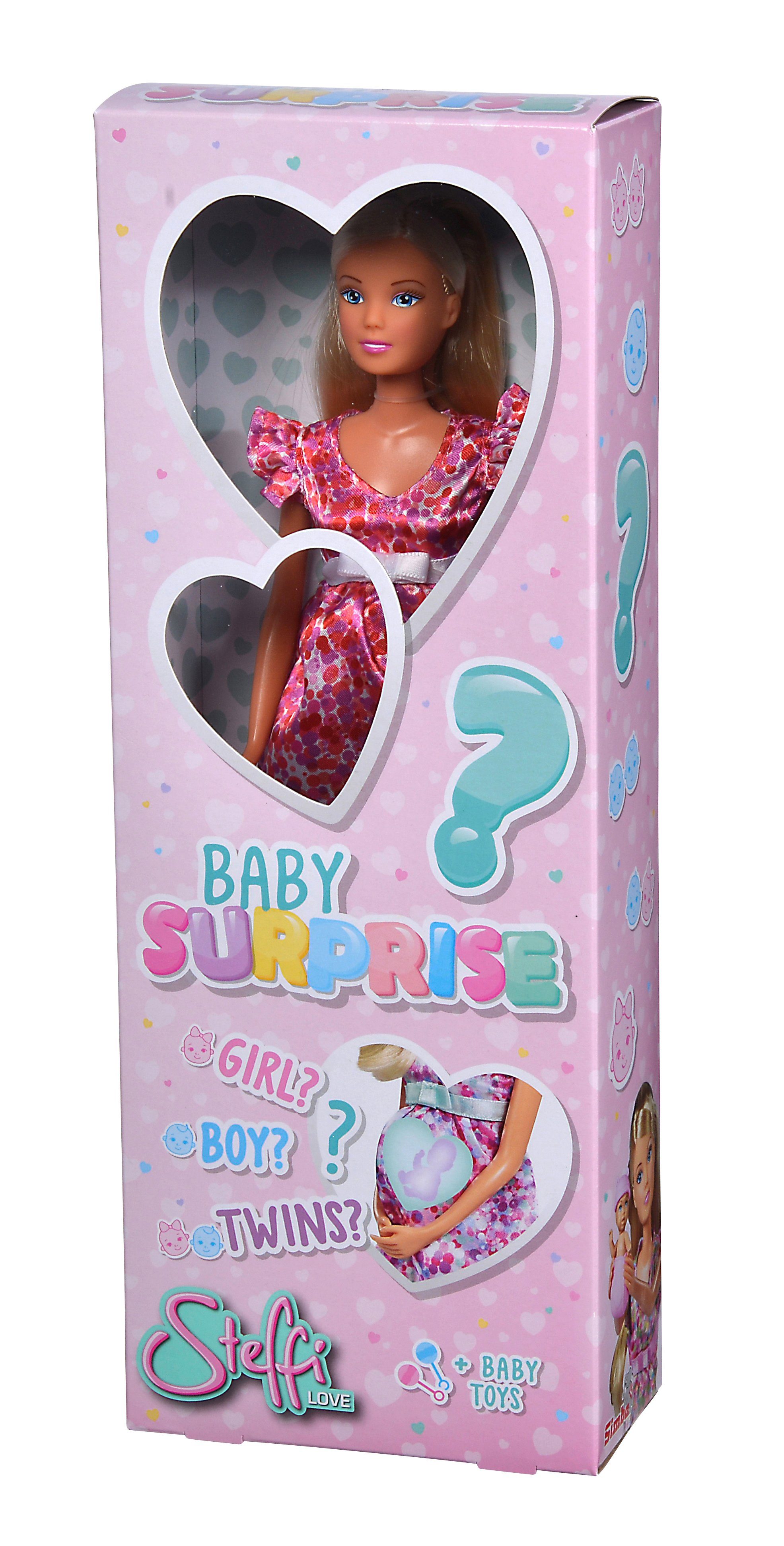 Baby SIMBA Simba Überraschungspaket Baby Steffi Anziehpuppe Surprise - - Love