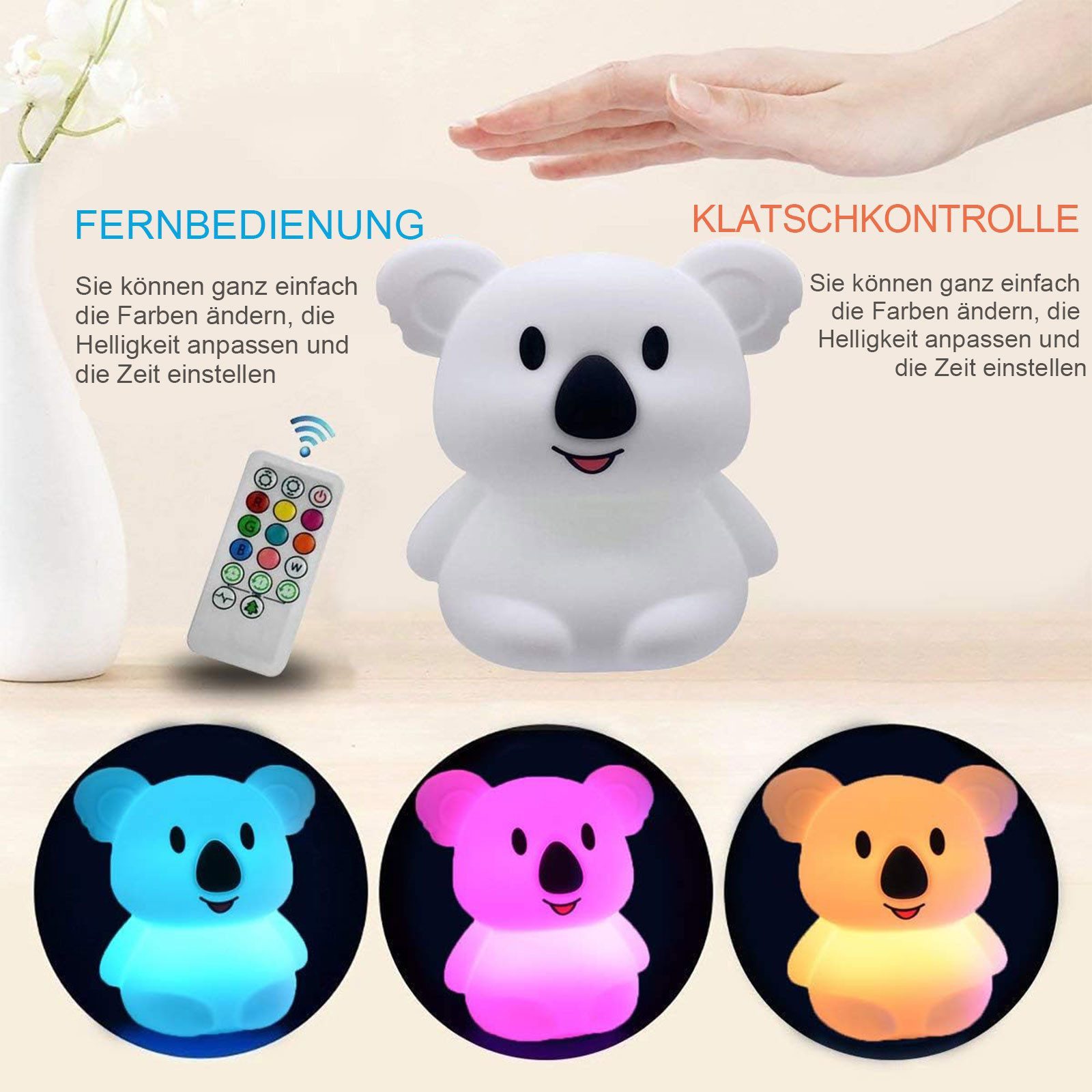 MODFU LED Nachttischlampe Nachtlicht Kinder Koala günstig online kaufen