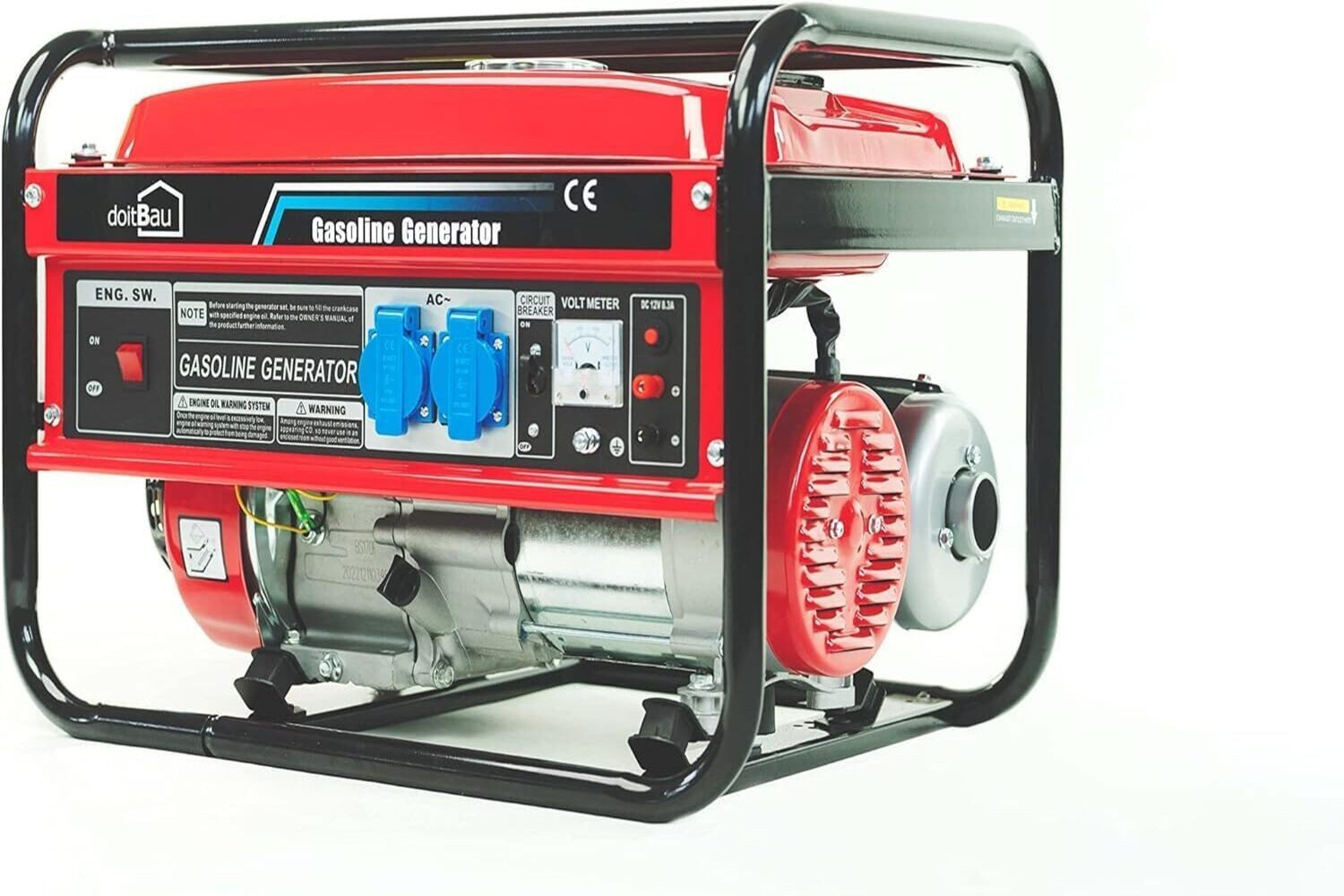doitBau Stromgenerator Premium Kupfer Motor Stromgenerator Benzin Stromerzeuger 3000W, 3 in kW