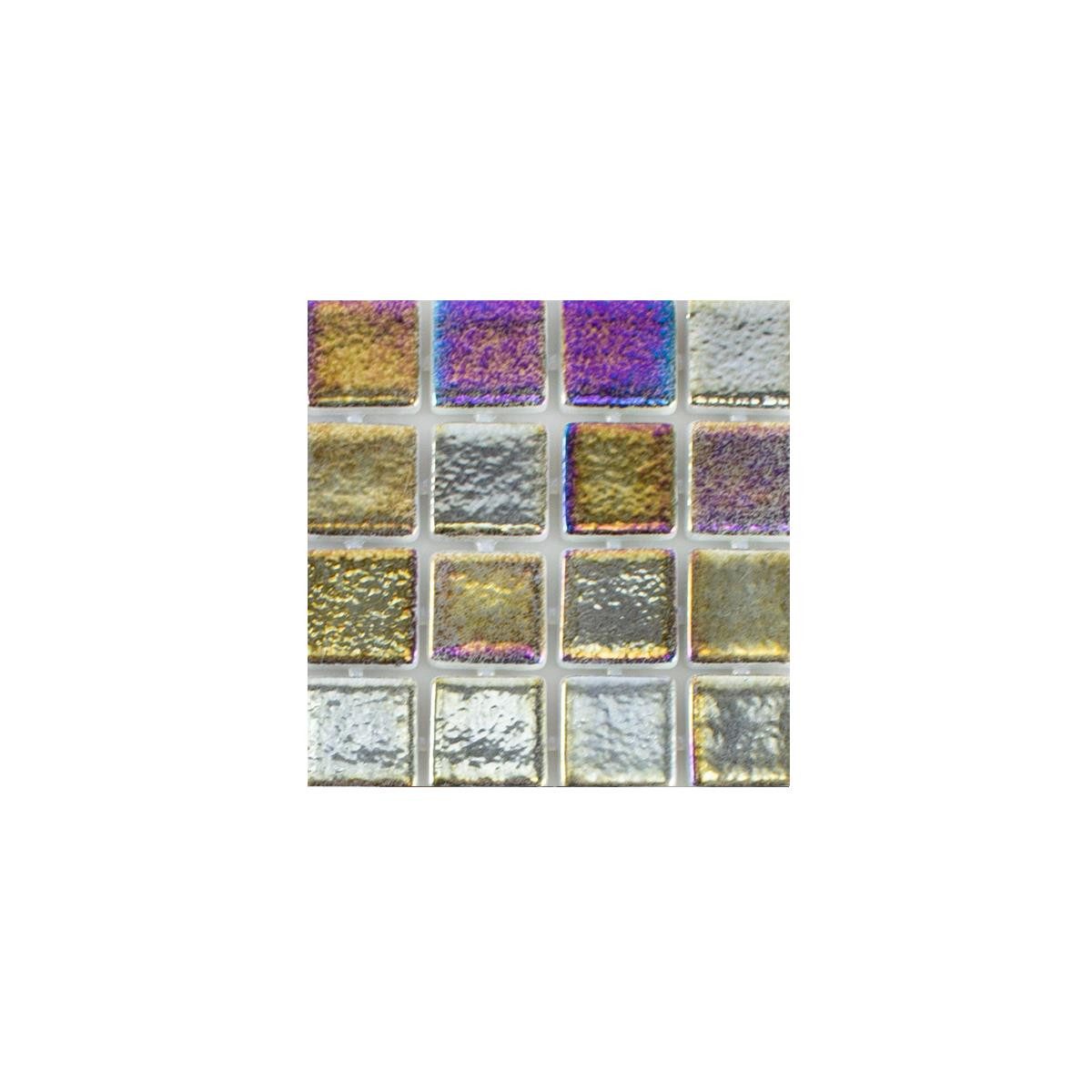 Mosafil Mosaikfliesen Muster Glas Schwimmbad Pool Mosaik Fliesen McNeal 25x25 mm, Glas-Ecoglas 10.000x10.000, petrol, Eco Glas - Punktverklebt - Frostsicher - Wasserdicht - Wasserfest -