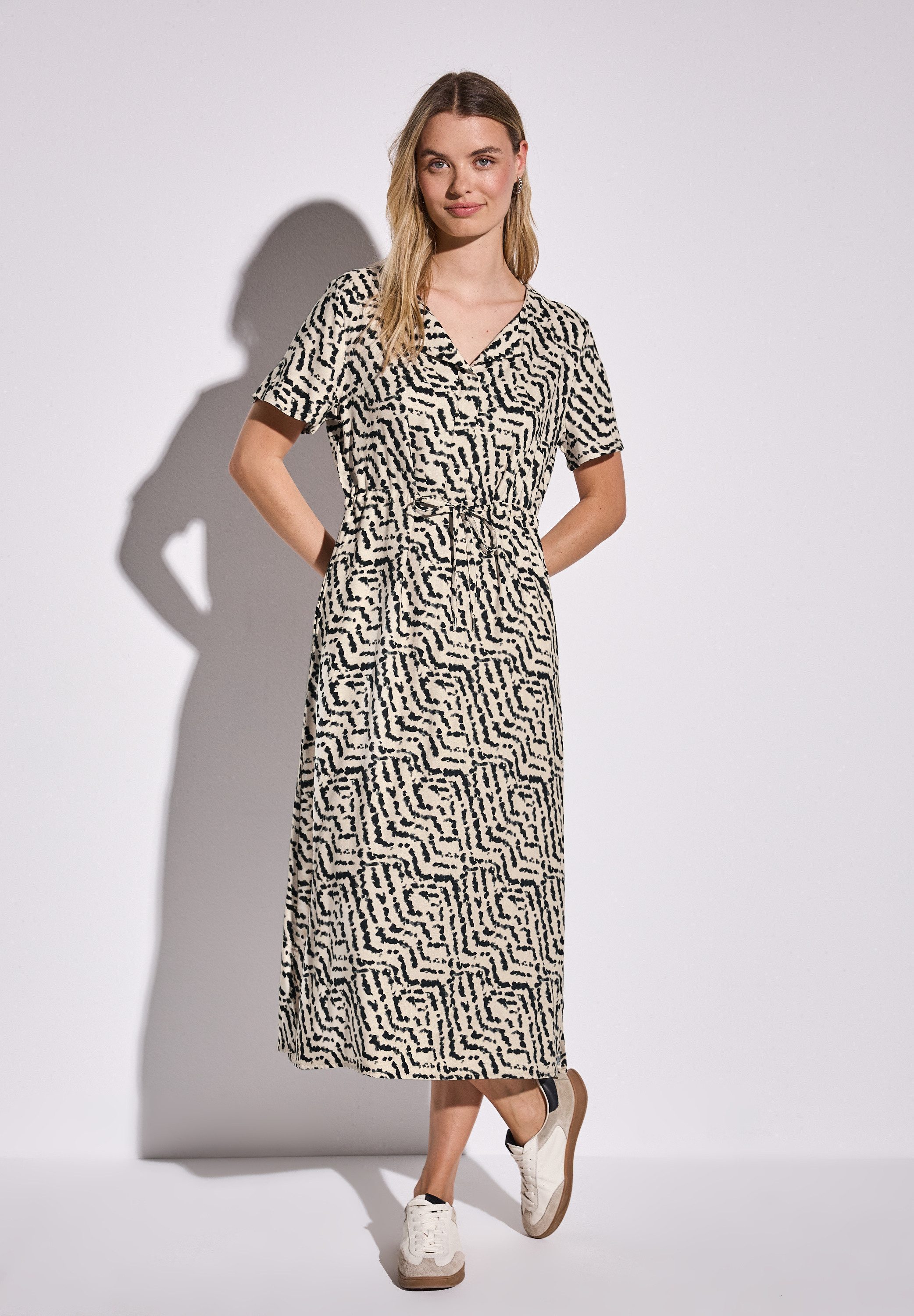 STREET ONE Midikleid mit Tunnelzug an der Taille günstig online kaufen