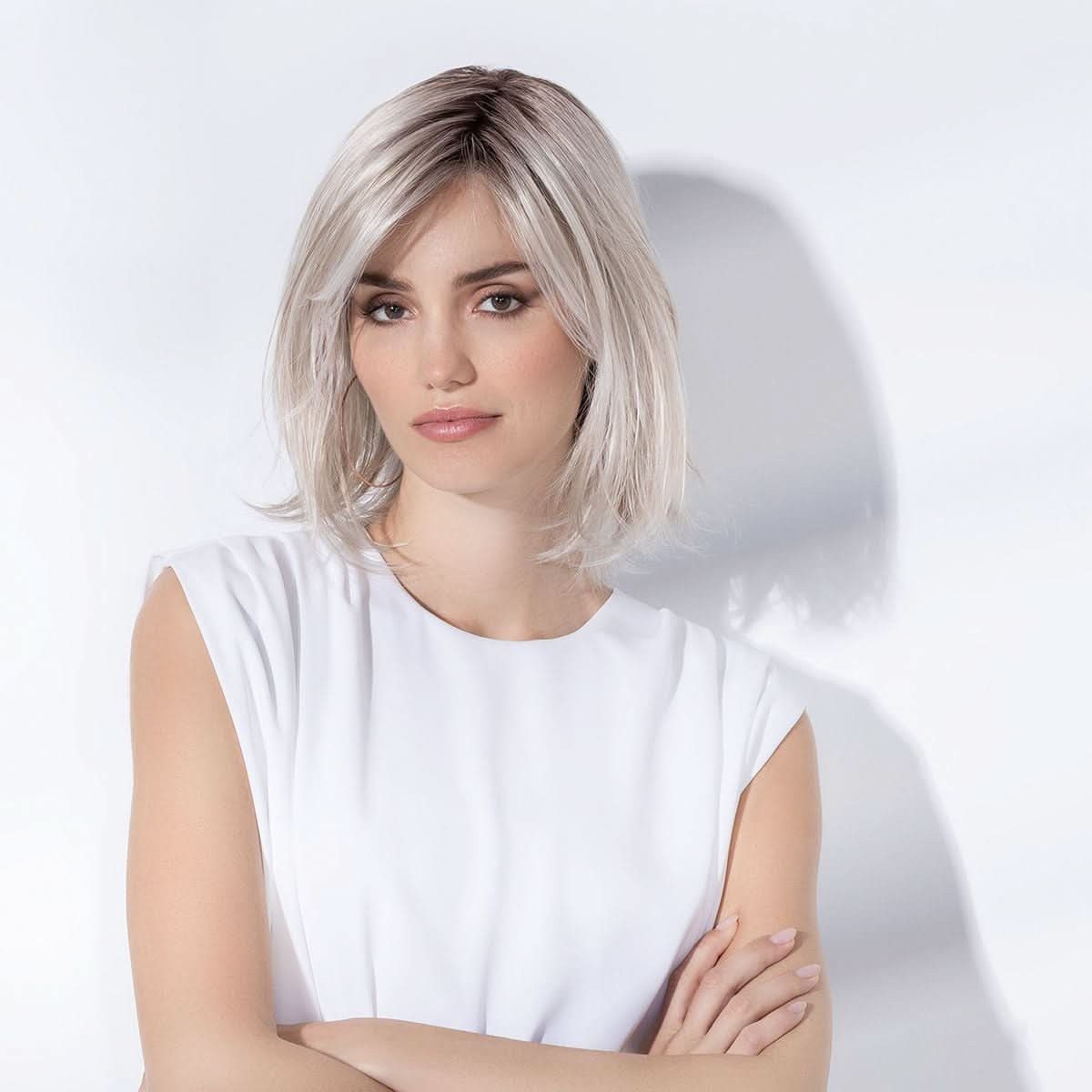 Ellen Wille Kunsthaarperücke Ellen Wille Icone Deluxe, Long Bob, gestufter Look mit Lace Front und Monofilament-Oberkopf