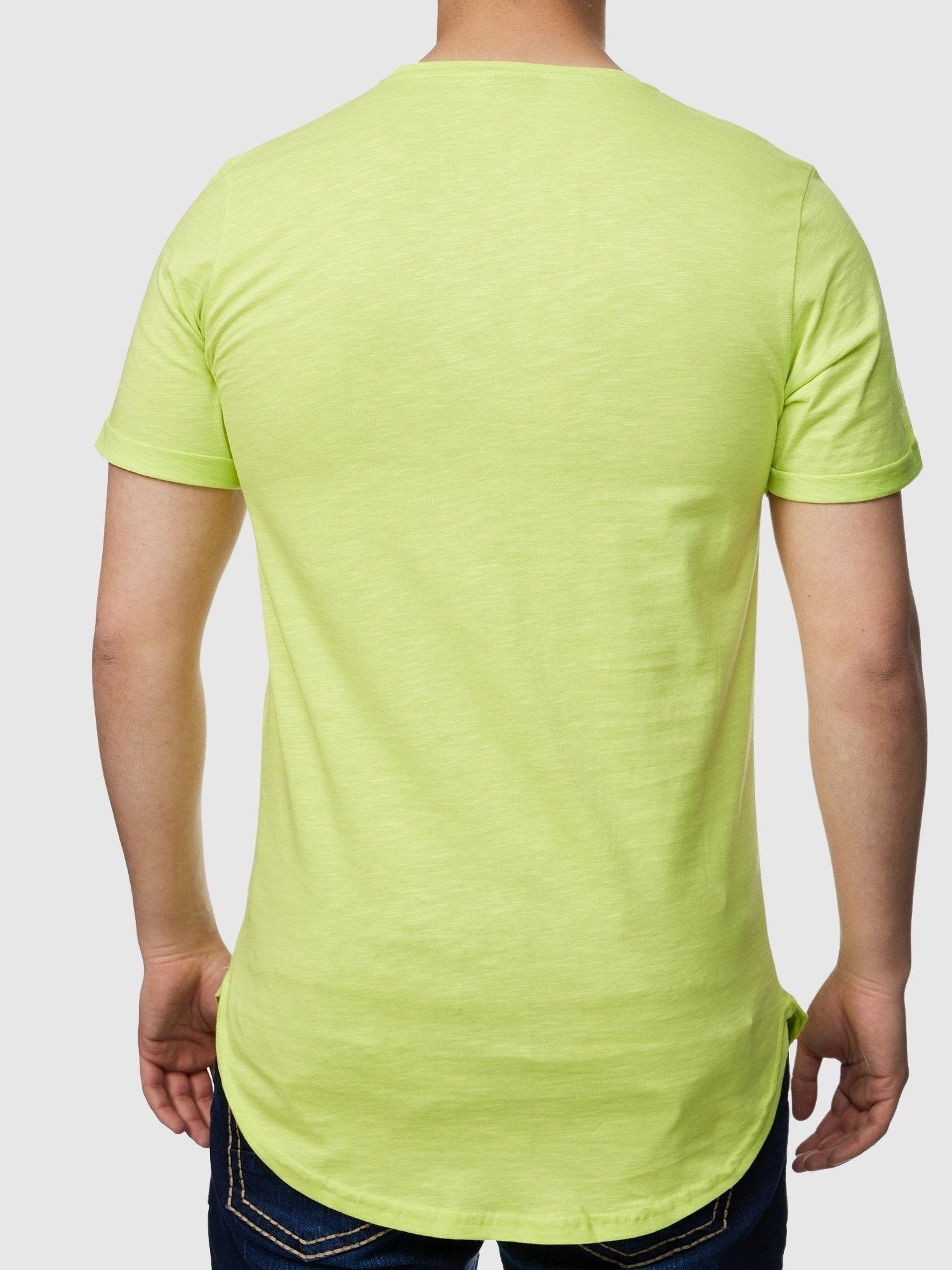 Casual Kurzarmshirt 1-tlg) Tee, John Fitness TS-3659 Freizeit Kayna (Shirt T-Shirt Limone T-Shirt Kayna Polo John