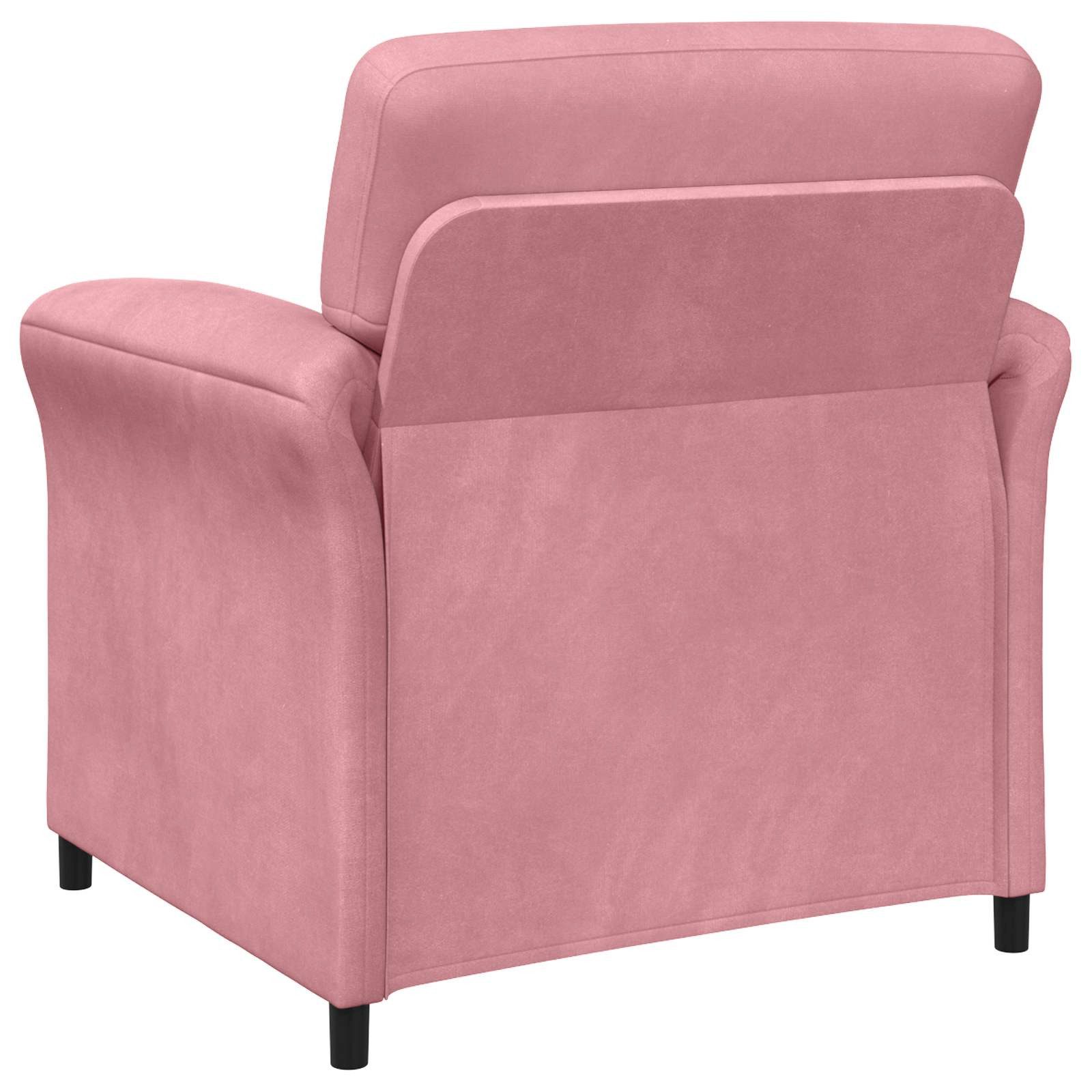 vidaXL Sofa 1-Sitzer Sofa Rosa 88 x 83 x 95 cm Samt, 1 Teile – Bild 5 von 5