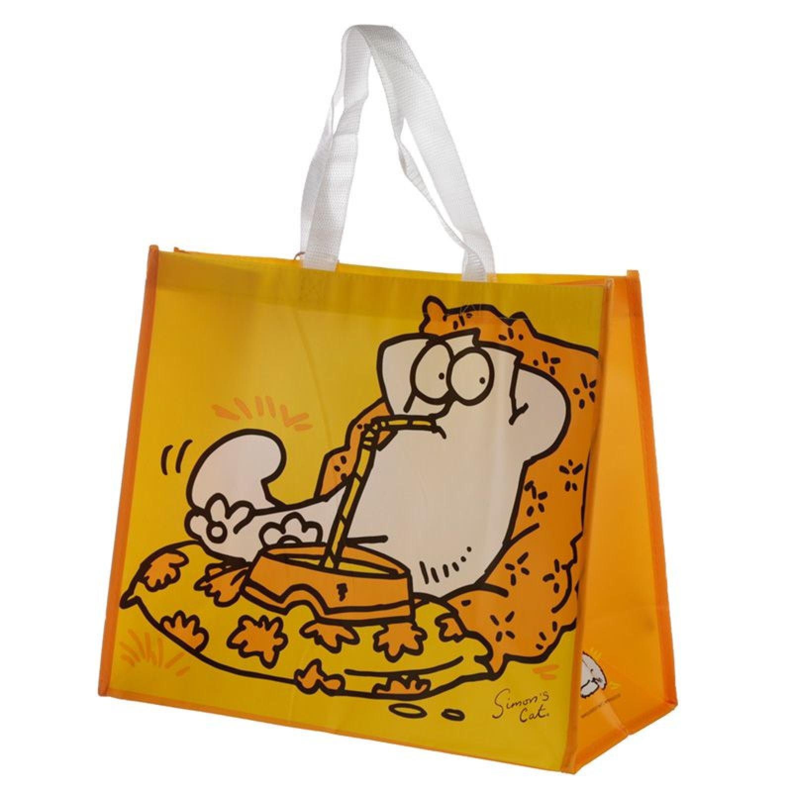 Puckator Einkaufsshopper Simon's Cat Katze gelbe Einkaufstasche