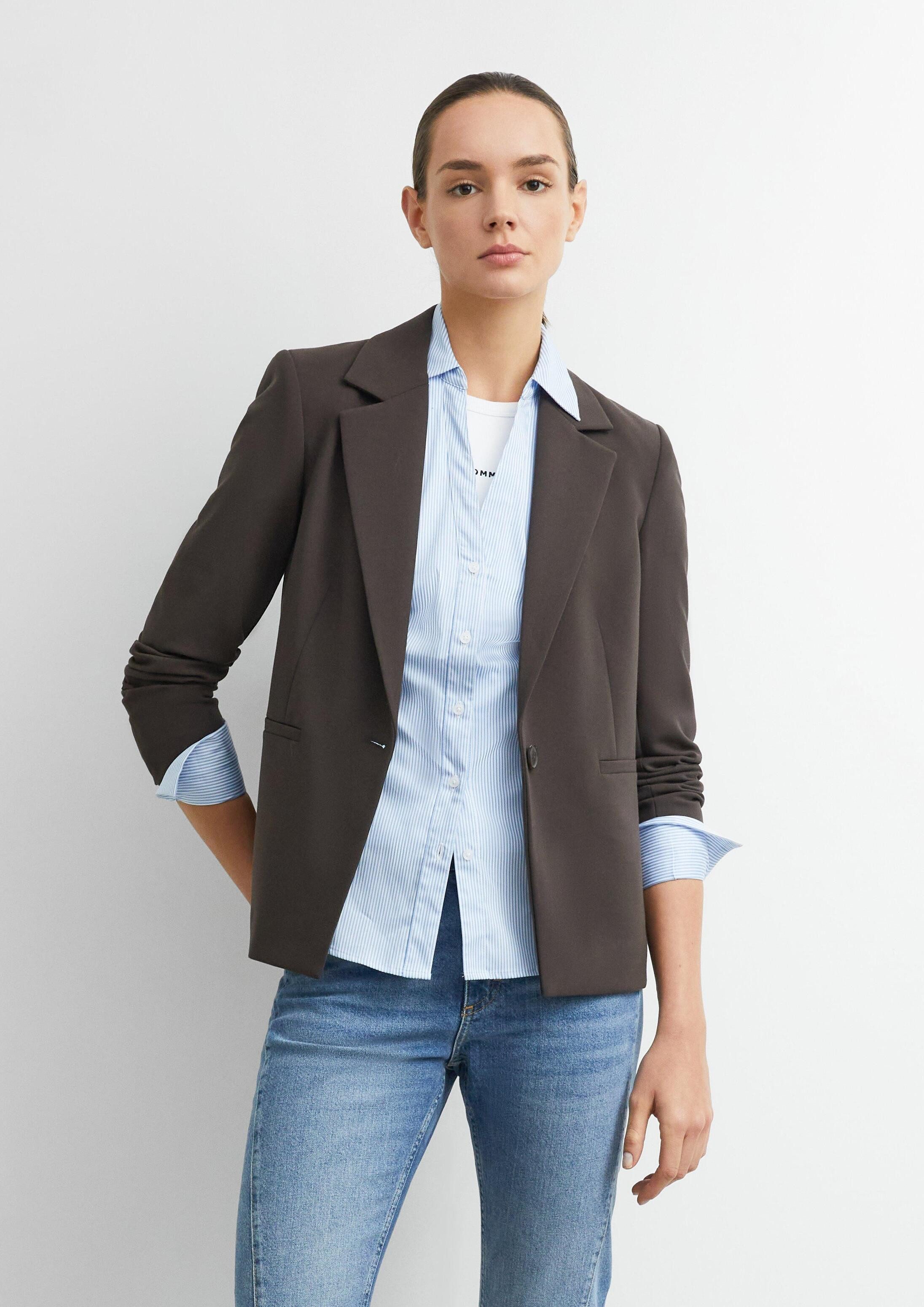 comma Jackenblazer Indoor-Blazer Blazer aus Viskosemix