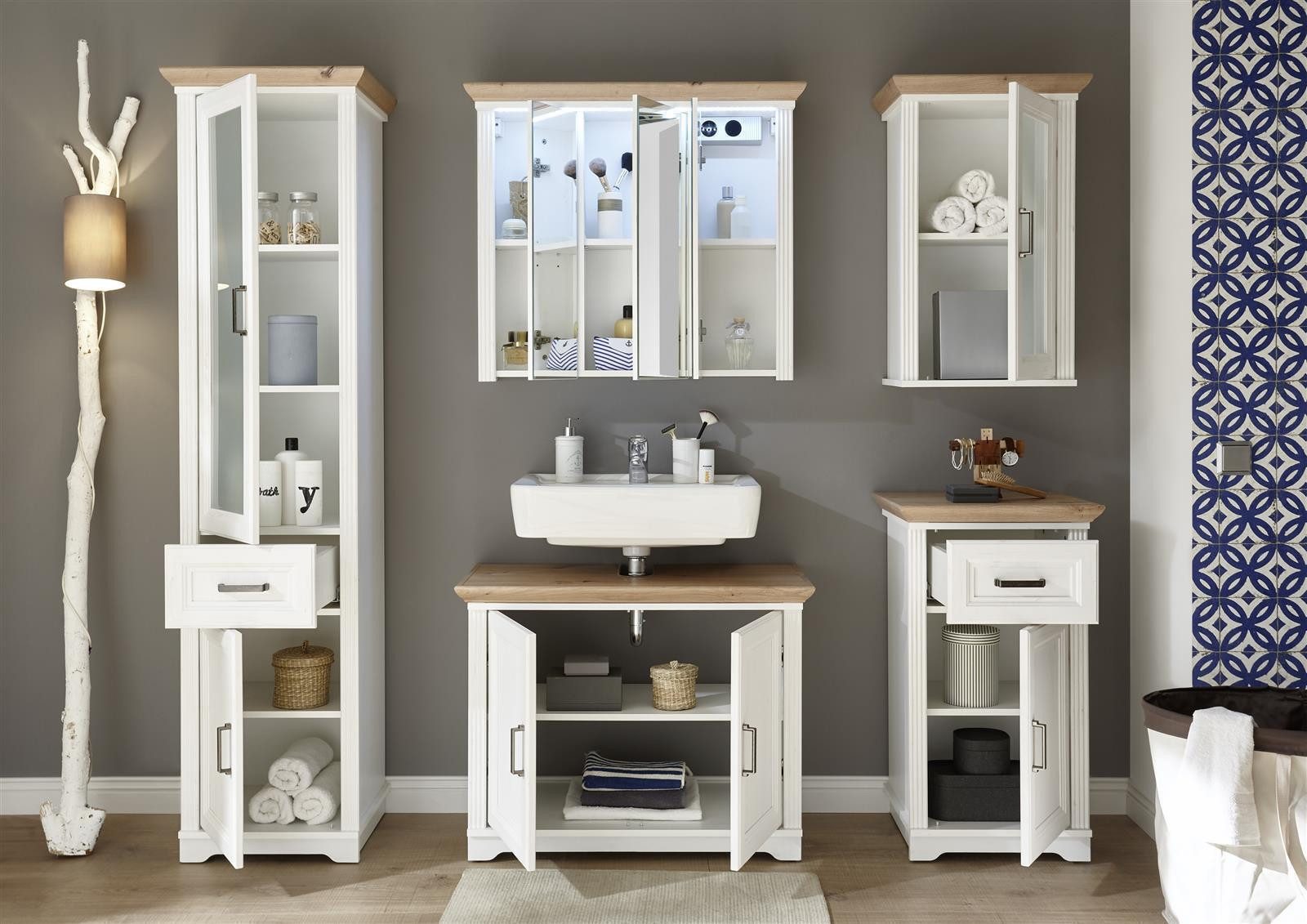 BEGA BBK Badezimmer-Set 205 x 190 x 43 cm (B/H/T) günstig online kaufen