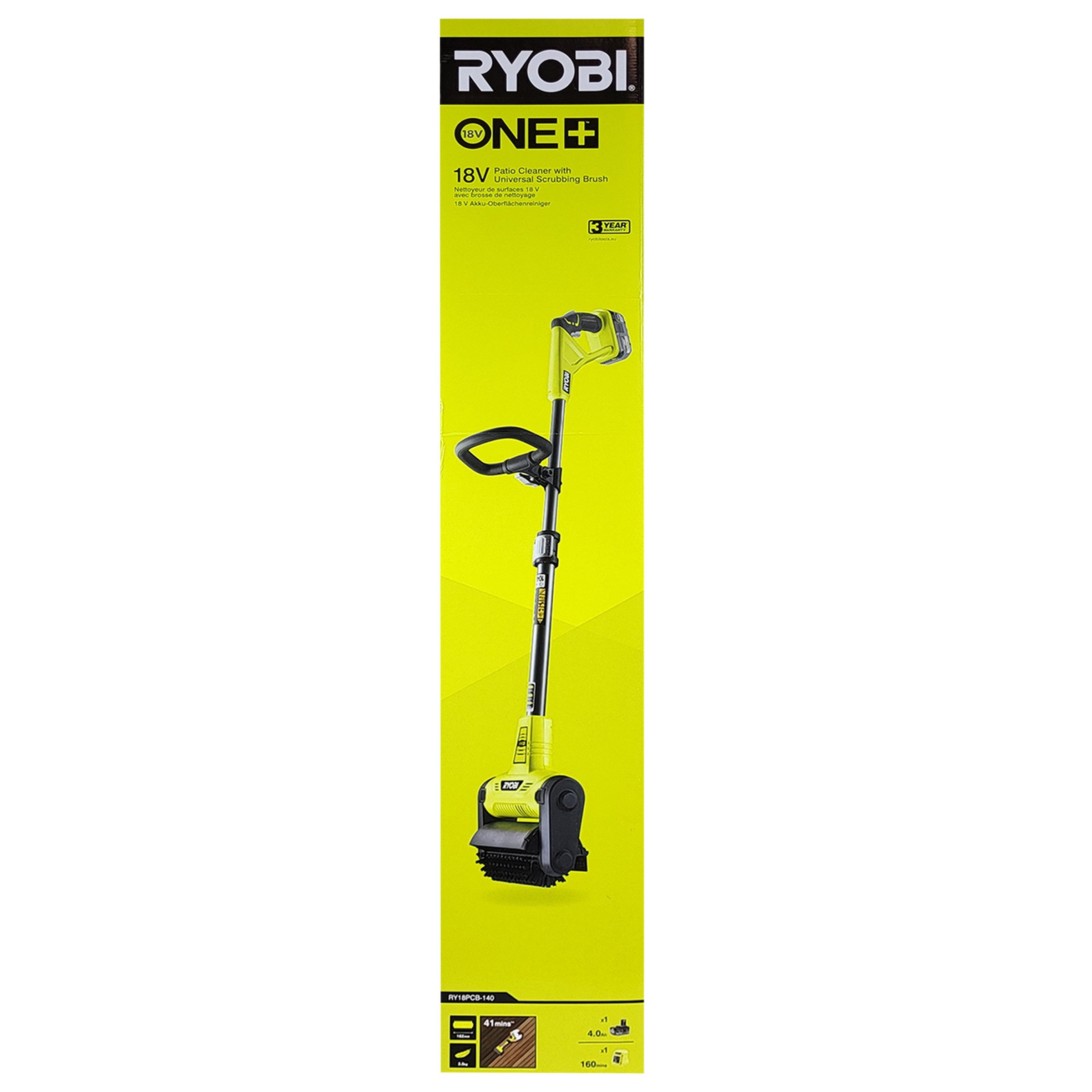 RYOBI Reinigungsbürsten-Set Ryobi RY18PCA-0 – 18V Akku-Terrassenreiniger mit Drahtbürste, (1-tlg)
