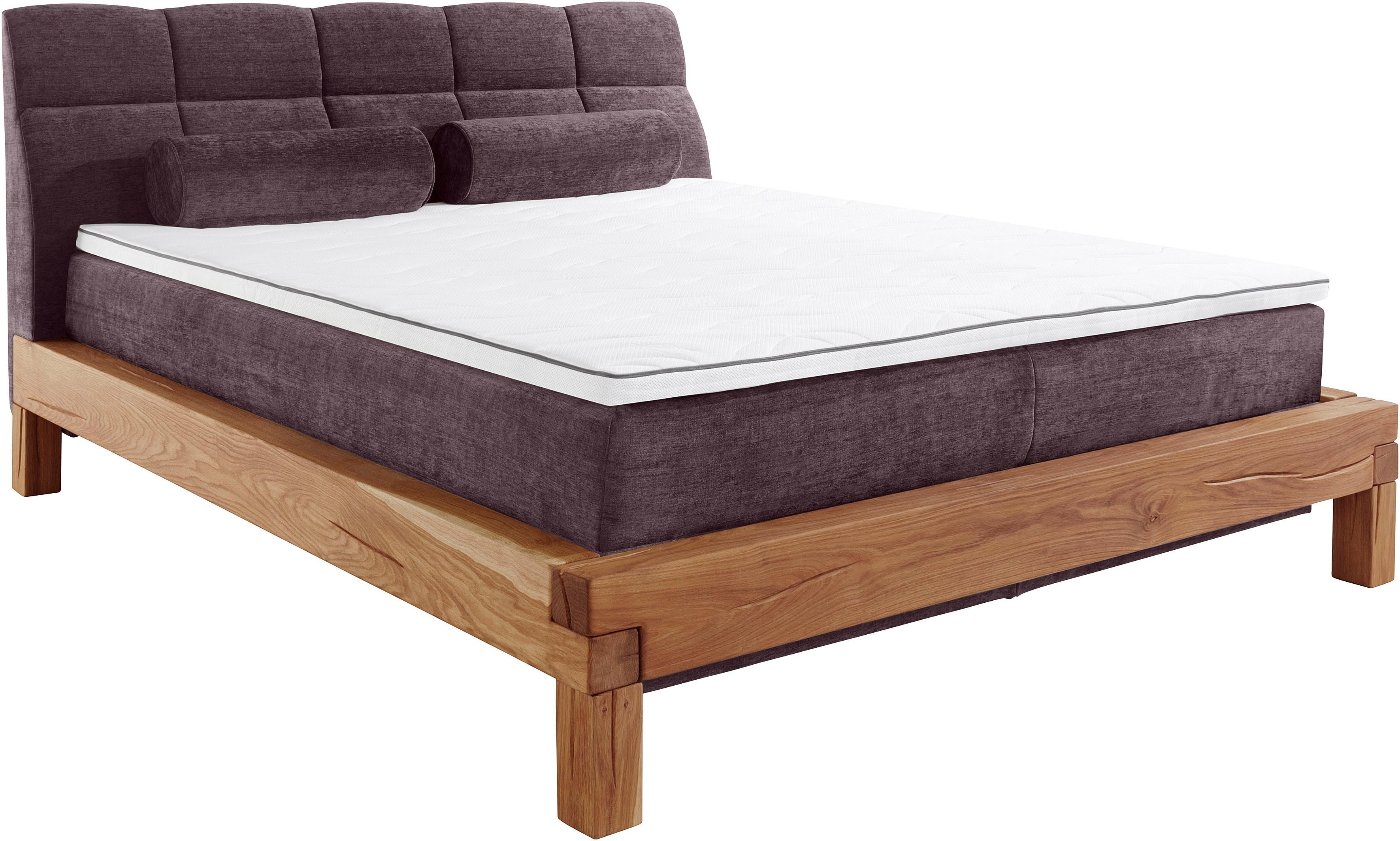 Home affaire Boxspringbett Villads, Liegefläche: 180/200 cm, Inside-Boxspring-Unterbau, recycelte Stoffe