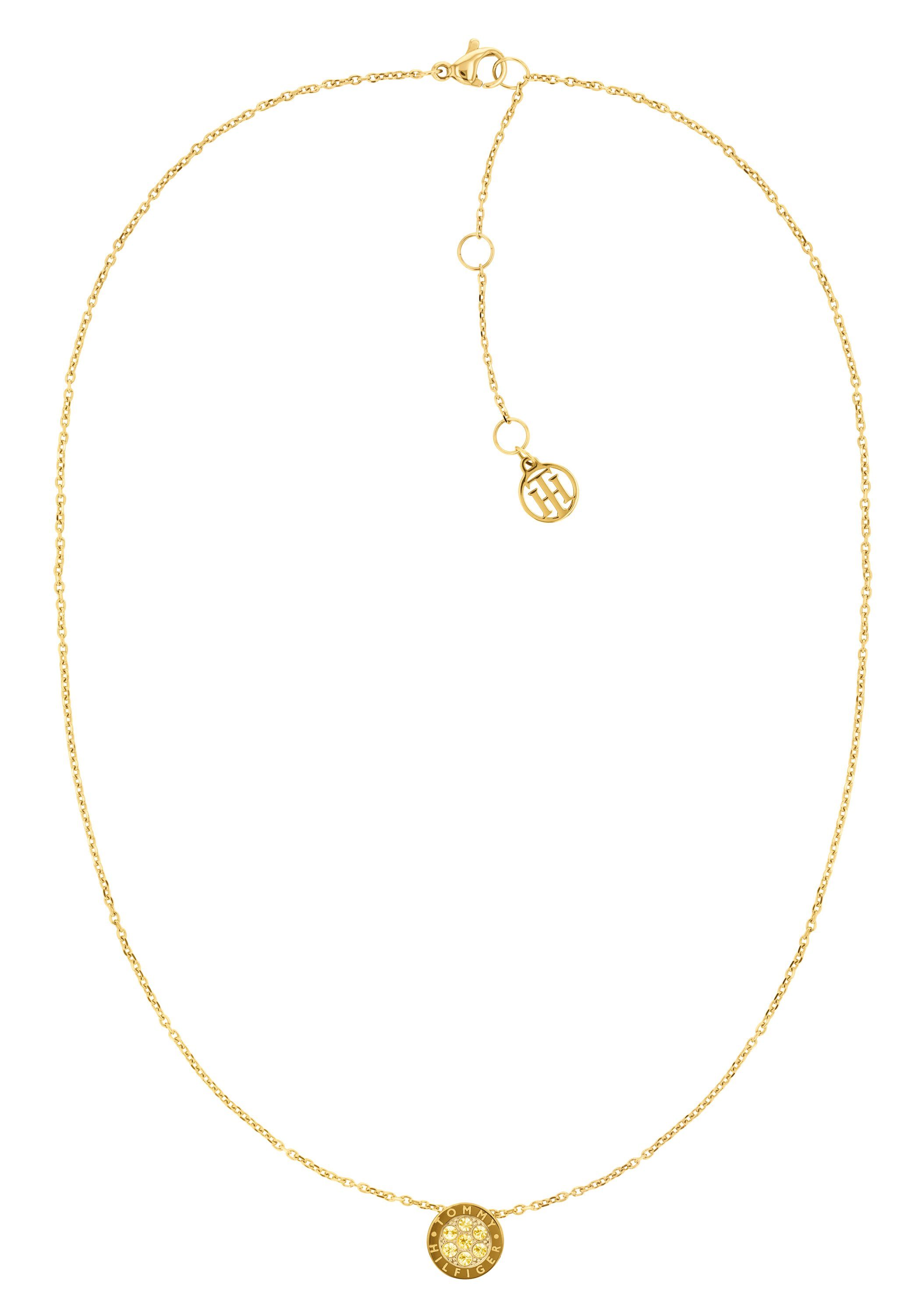 Tommy Hilfiger Kette mit Anhänger Schmuck Edelstahl Halsschmuck Ankerkette günstig online kaufen