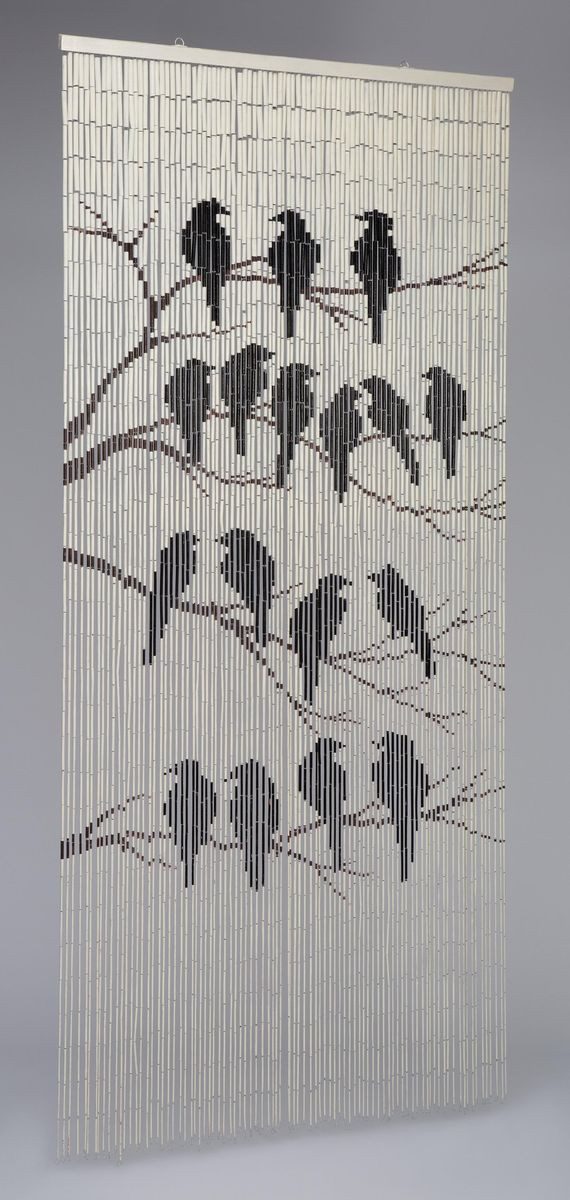 CONACORD Türvorhang Decona Birds Dekovorhang weiß, Ösen, halbtransparent, 9 günstig online kaufen