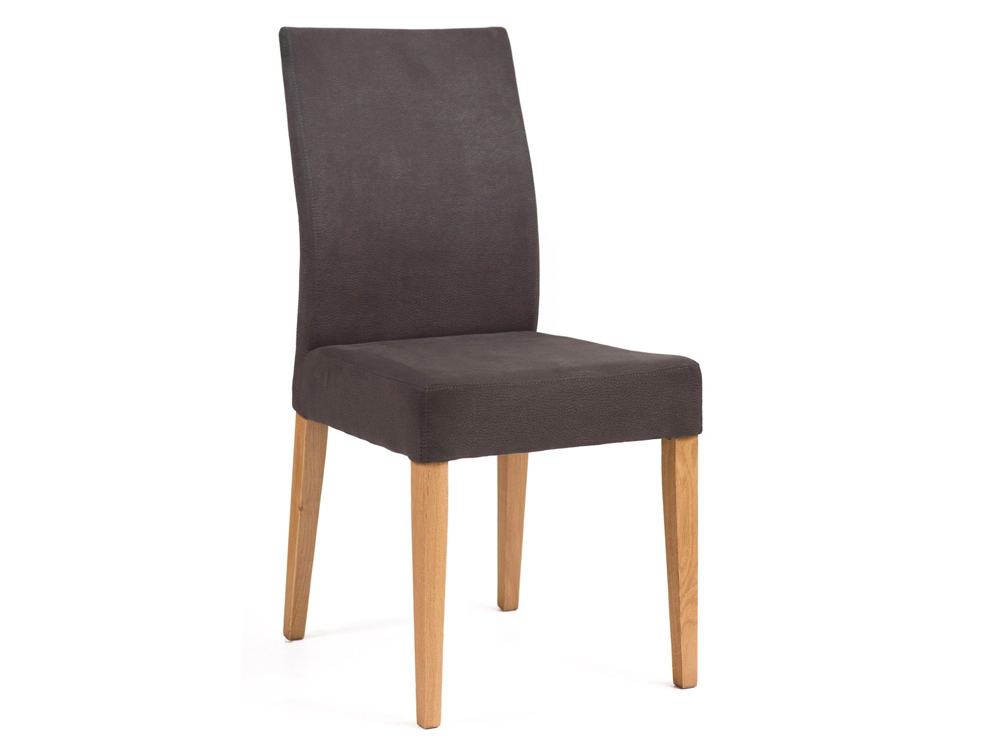 Moebel-Eins Polsterstuhl, SIRION Polsterstuhl aus Eiche, Material Massivholz/Bezug Mikrofaser