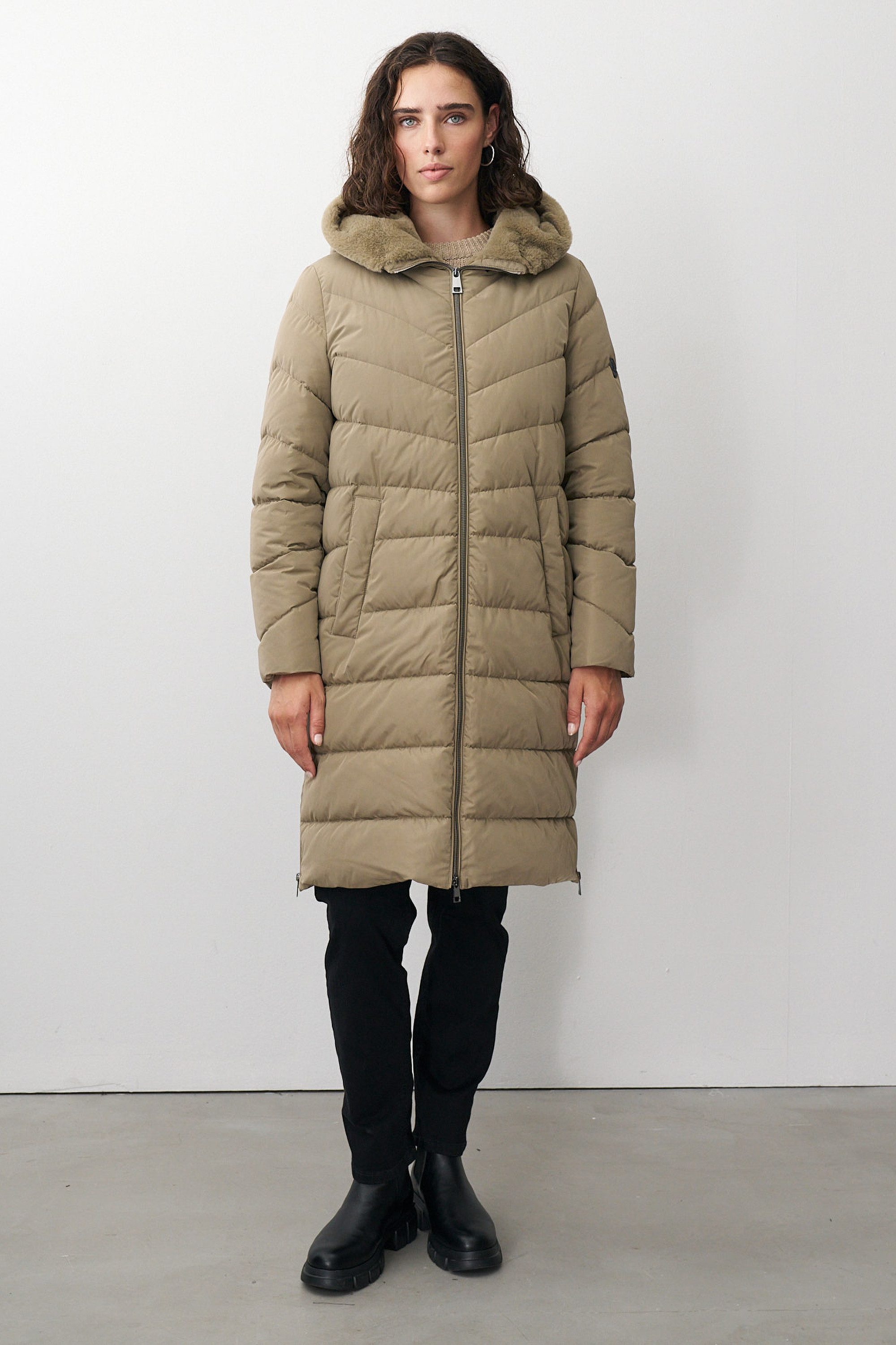 Barbara Lebek Steppmantel Wintermantel oder Damenmantel mit seitlichen Reiß günstig online kaufen