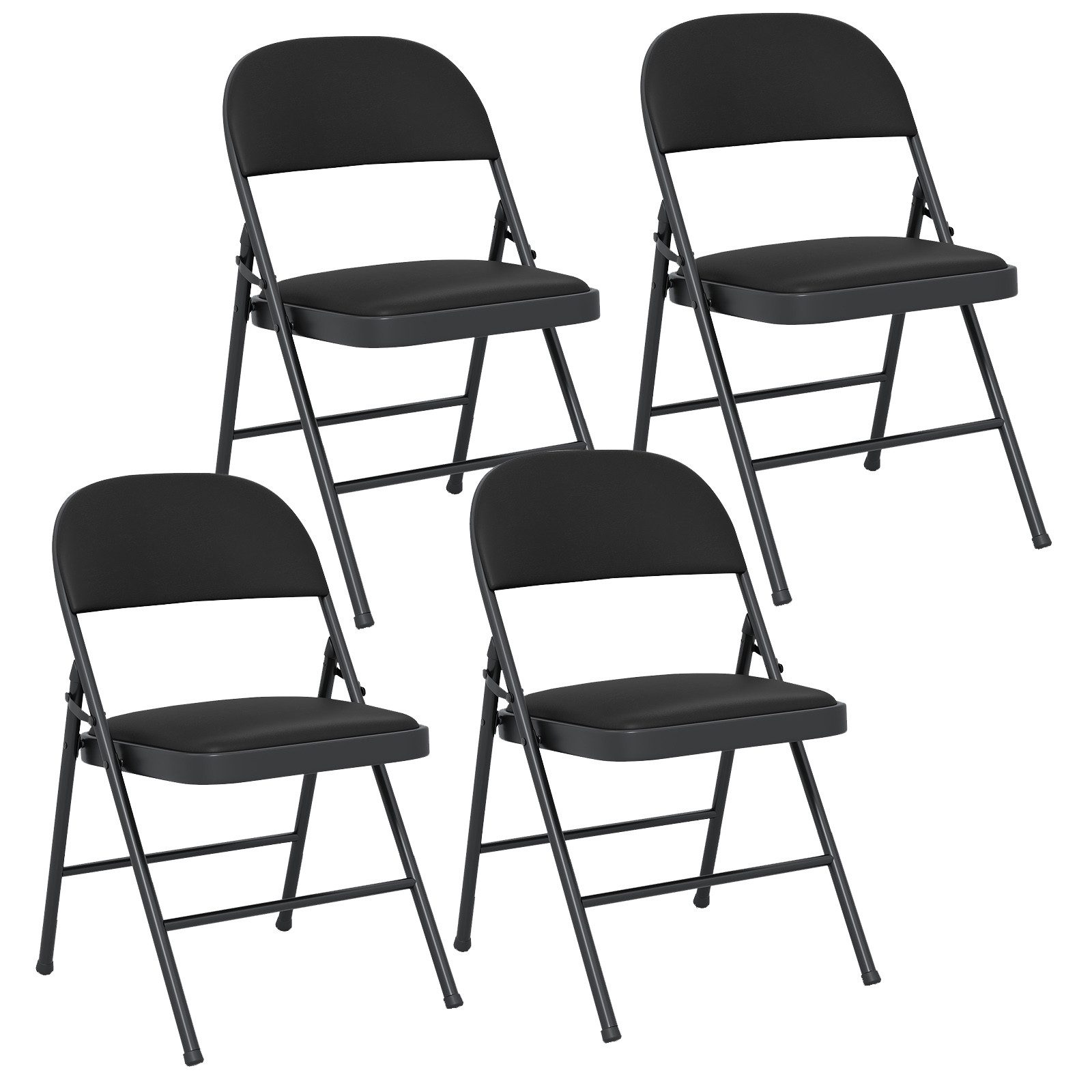 COSTWAY Klappstuhl (4 St), 2er set, gepolstert, Gartenstühle, Küchenstuhl, günstig online kaufen