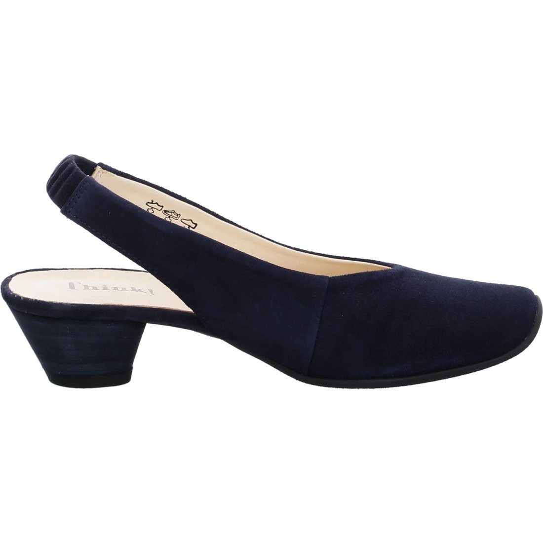 Think! Think! Ziege Pumps - Damen blau Pumps 046135 Schuhe, Aida