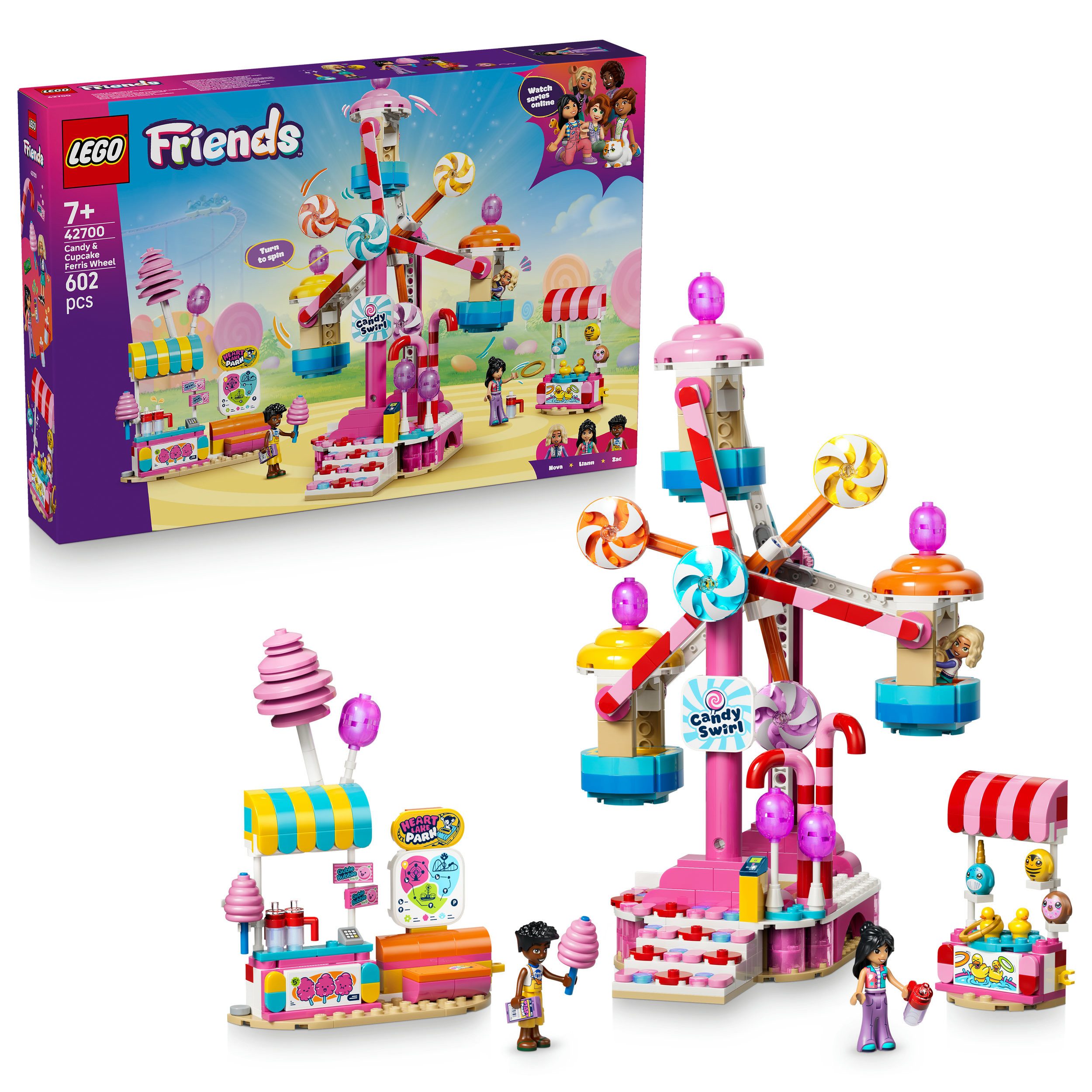 LEGO® Cupcake-Riesenrad (42700), LEGO Friends Konstruktionsspielsteine, (602 St), Made in Europe
