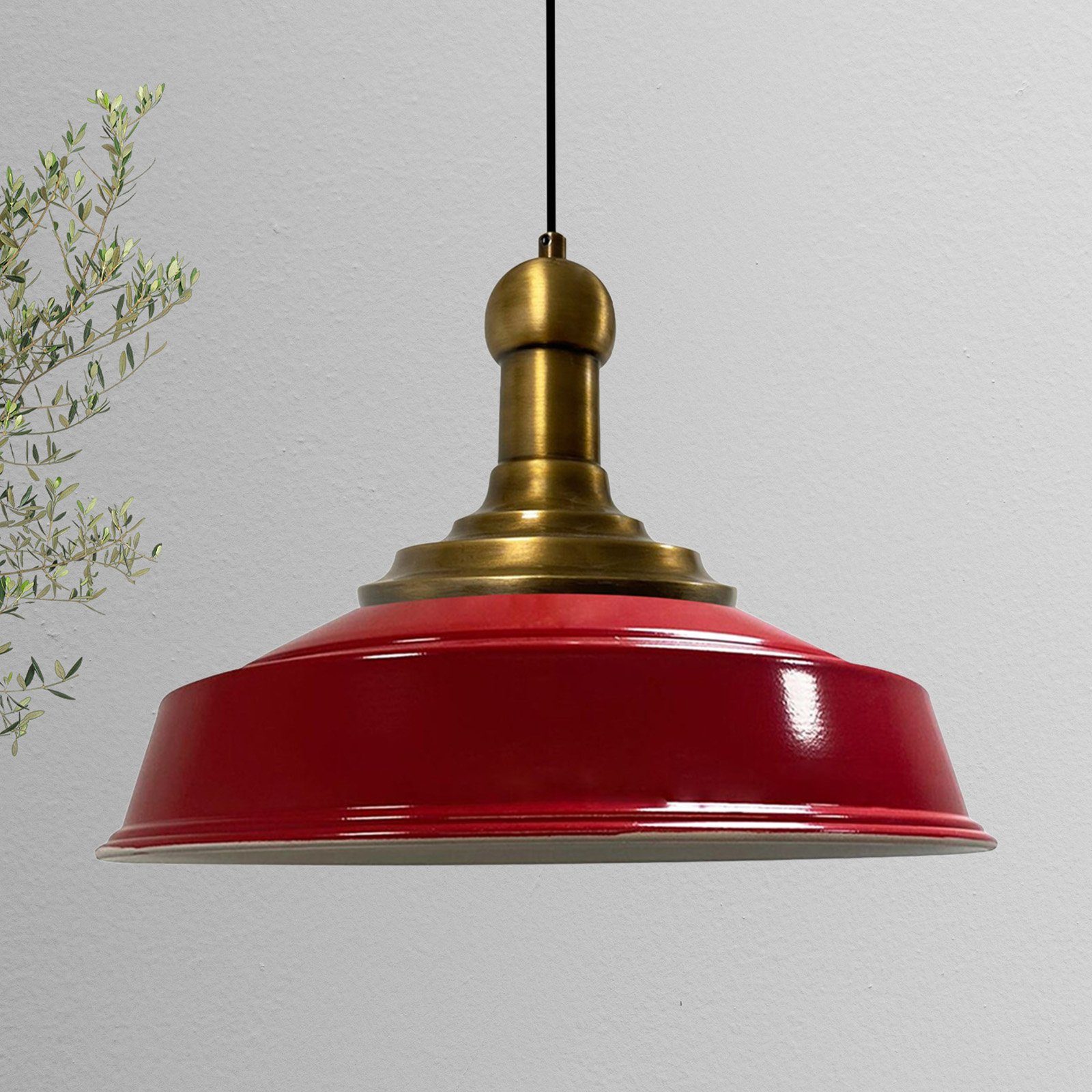 Bamyum Pendelleuchte Bamyum Pendelleuchte Asletl-Knob Hängelampe Ø41 cm Vintage Lampe, ohne Leuchtmittel