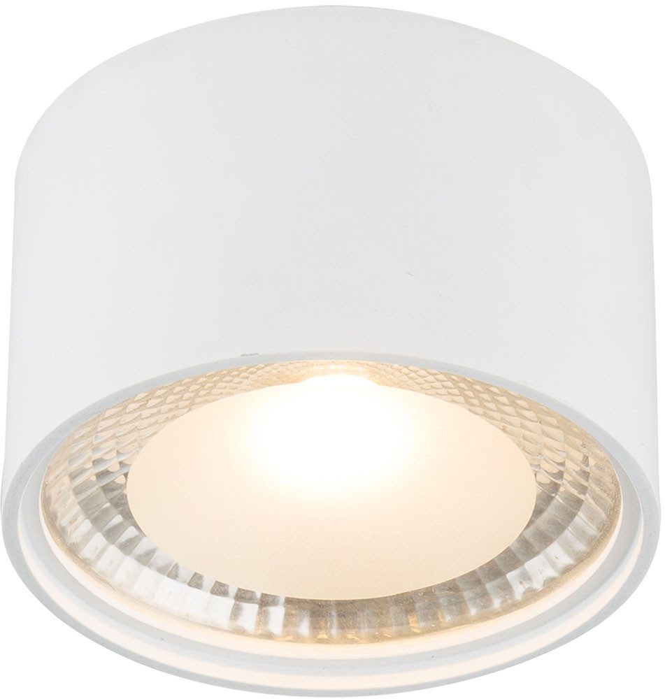 GLOBO LIGHTING LED Deckenleuchte SERENA, LED fest integriert, Warmweiß, Deckenlampe / Wohnbereich / rund / Aufbauleuchte