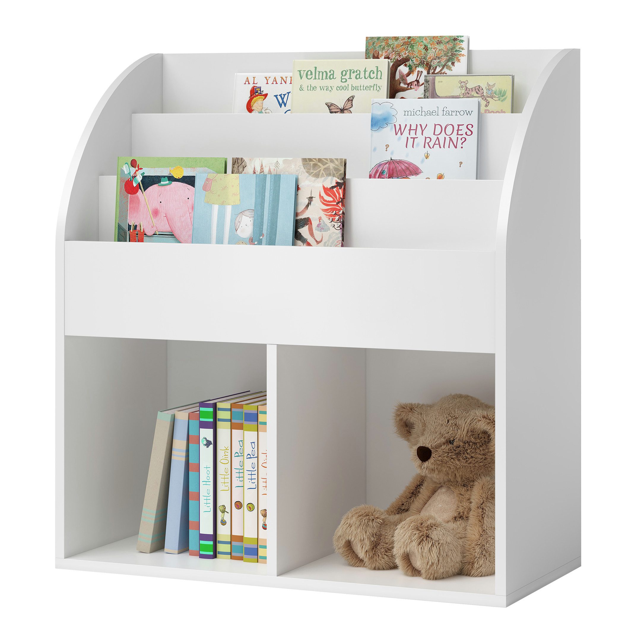 Bellabino Kinderregal Koro, weiß, 3 Fächer günstig online kaufen
