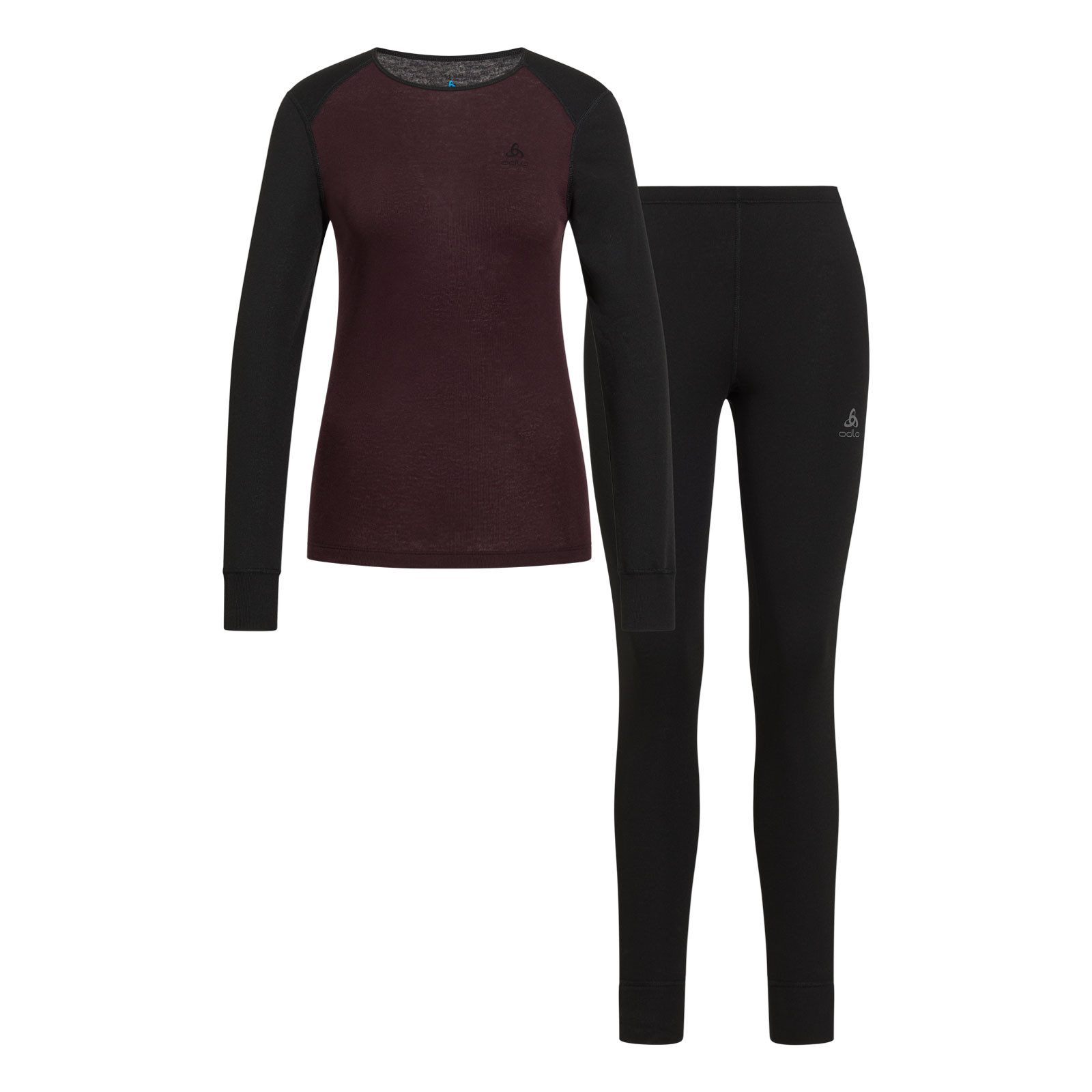 Odlo Thermounterhemd Active WARM Skiunterwäsche-Set (Oberteil + Hose) mit flauschig weicher Innenseite