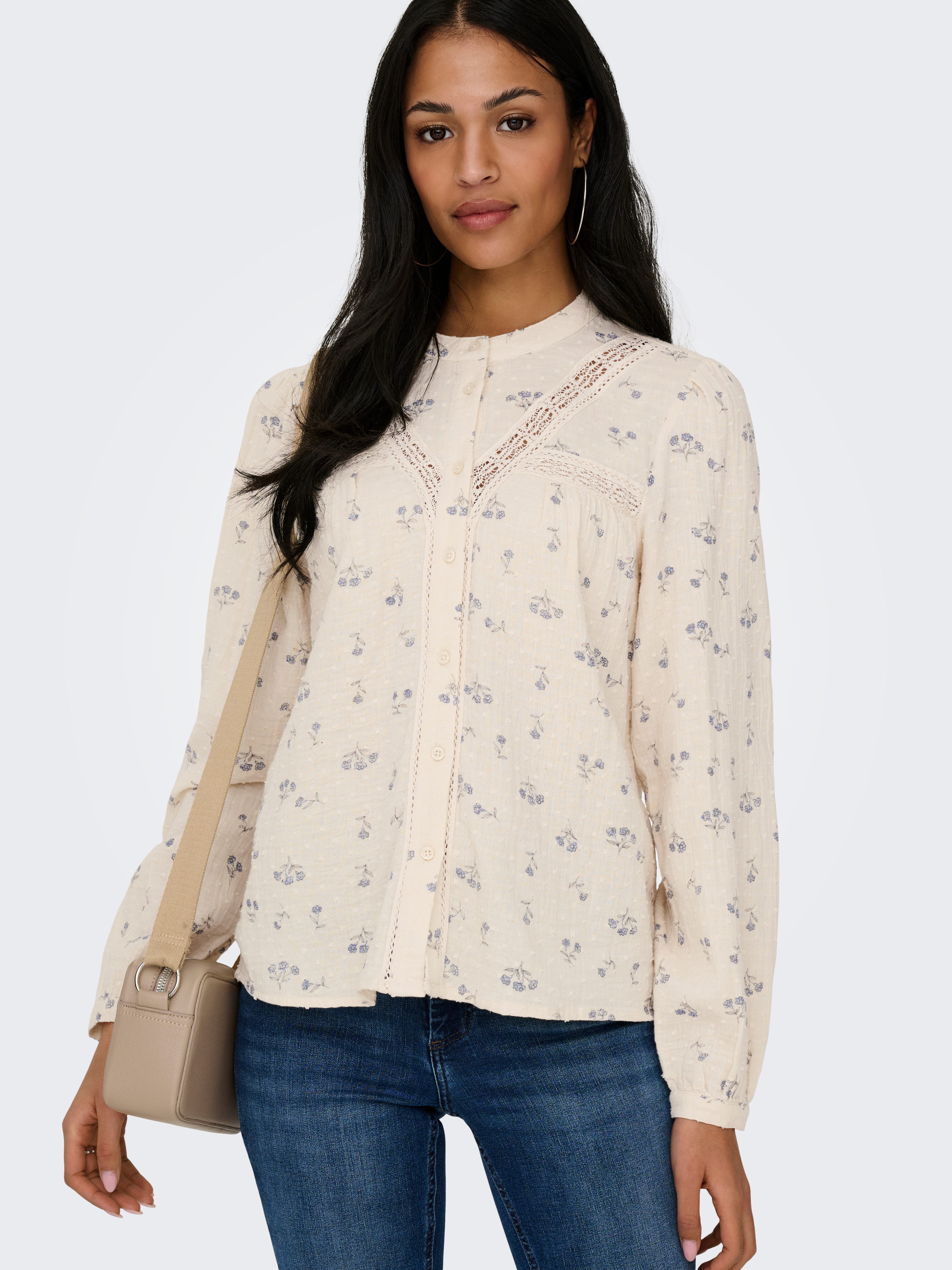 ONLY Druckbluse ONLLARI L/S FLOWER SHIRT NOOS WVN