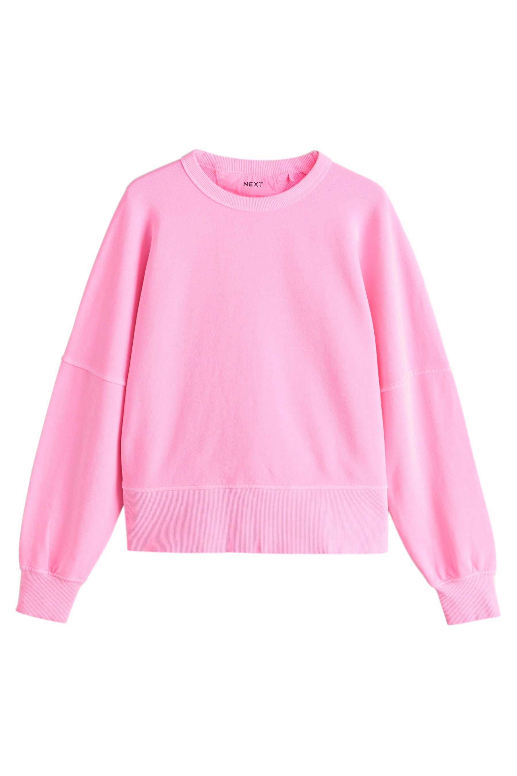 Next Sweater Sweatshirt mit Rundhalsausschnitt und Waschung (1-tlg) günstig online kaufen