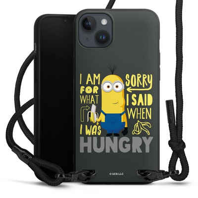 DeinDesign Handyhülle Minions Kevin Banane Minions Hungry, Apple iPhone 15 Plus Premium Handykette Hülle mit Band Cover mit Kette
