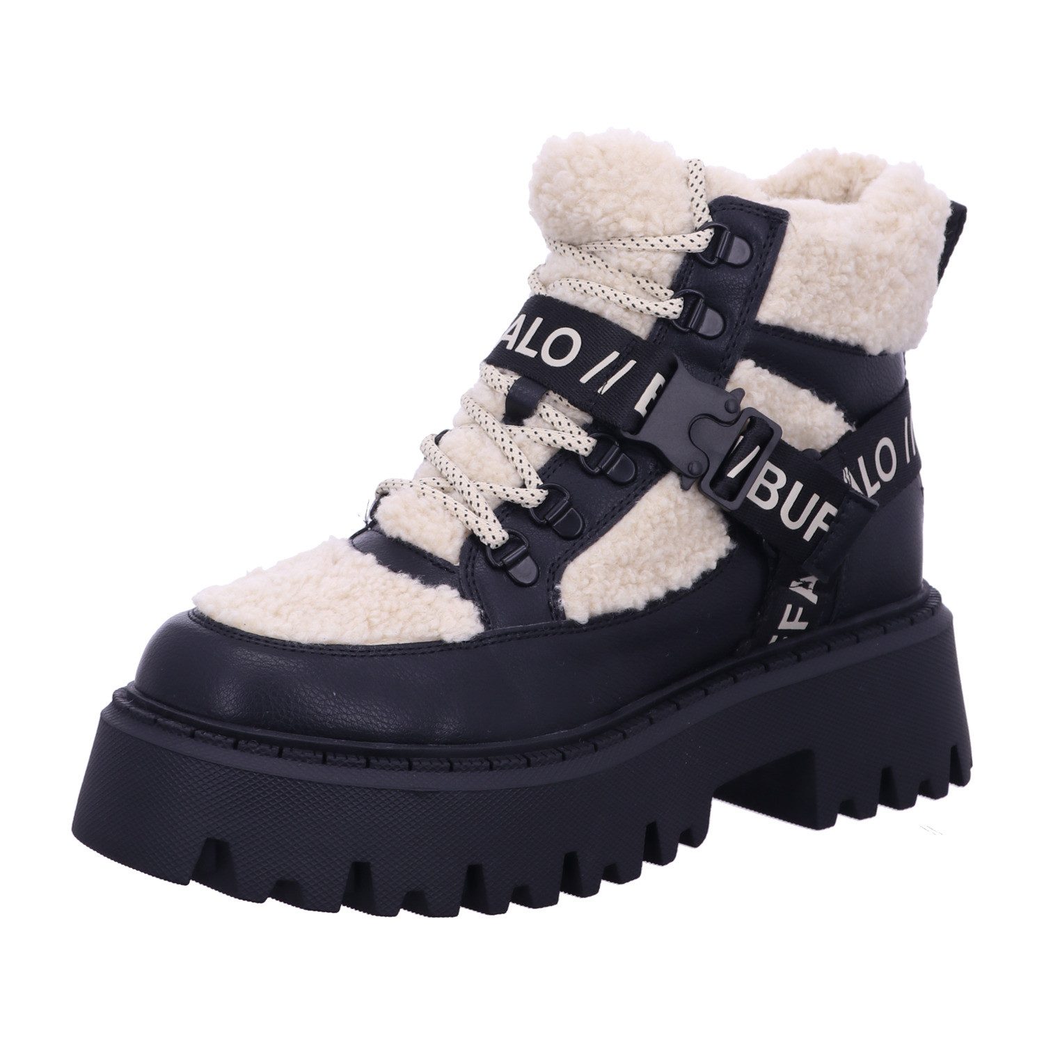 Buffalo PD00018593/BLACK/CREAM Stiefel