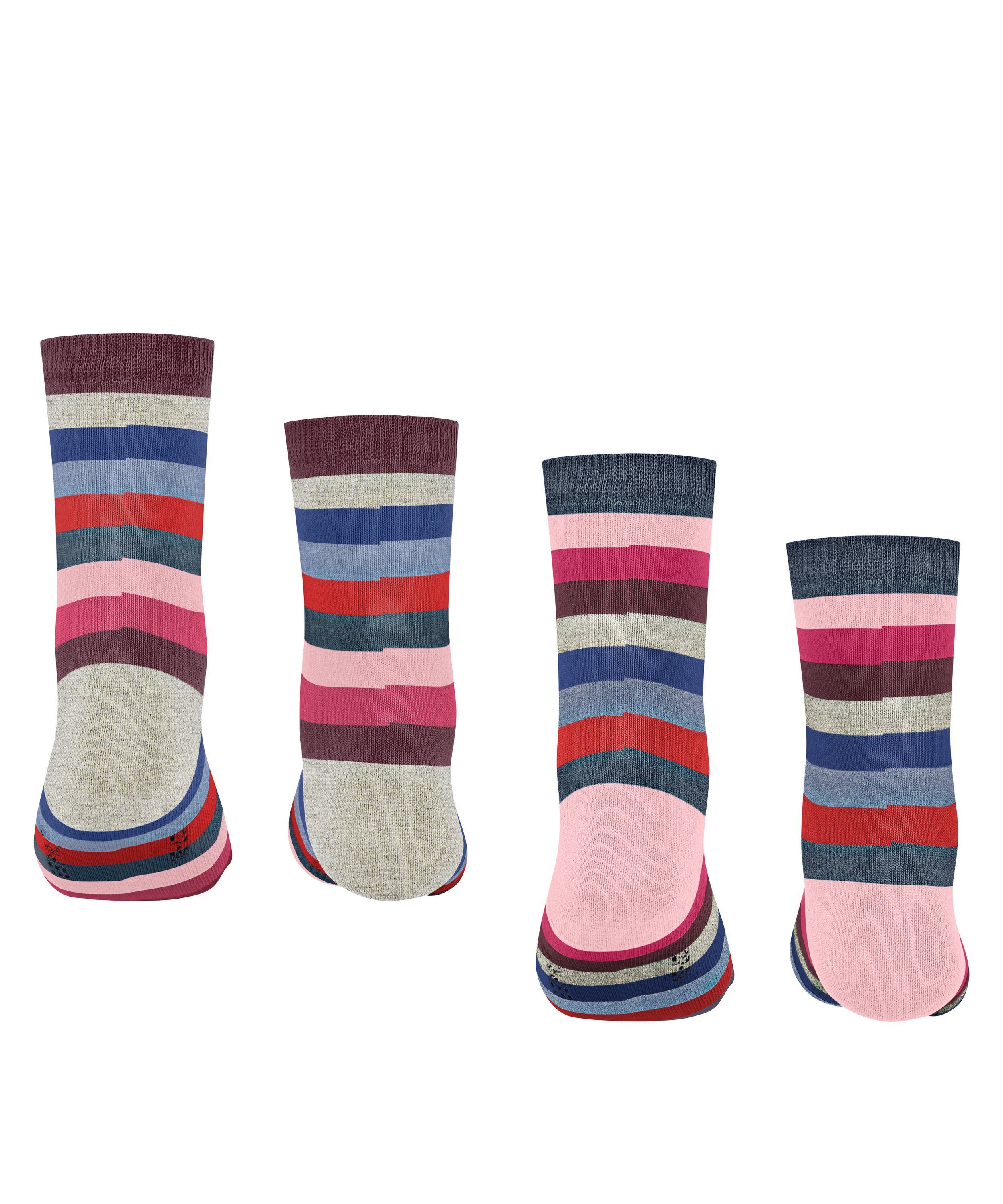 Esprit Socken Multicolor Stripe 2-Pack (6660) light (2-Paar) denim