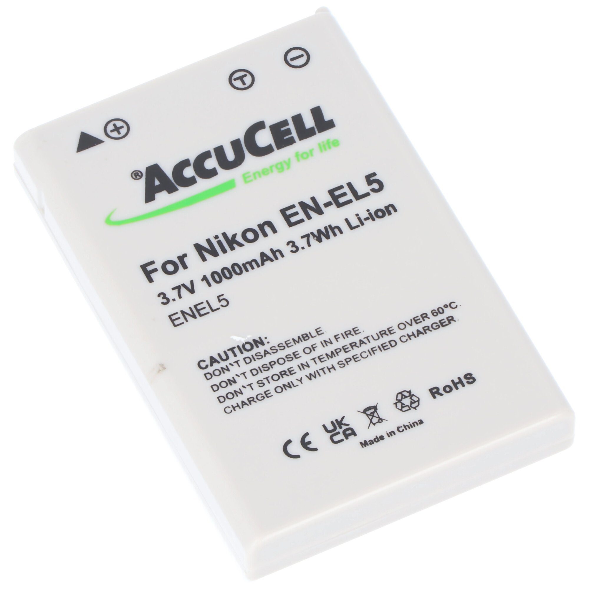 AccuCell AccuCell Akku passend für Klicktel Navigator K5, 1000mAh Akku 1100 mAh (3,7 V)
