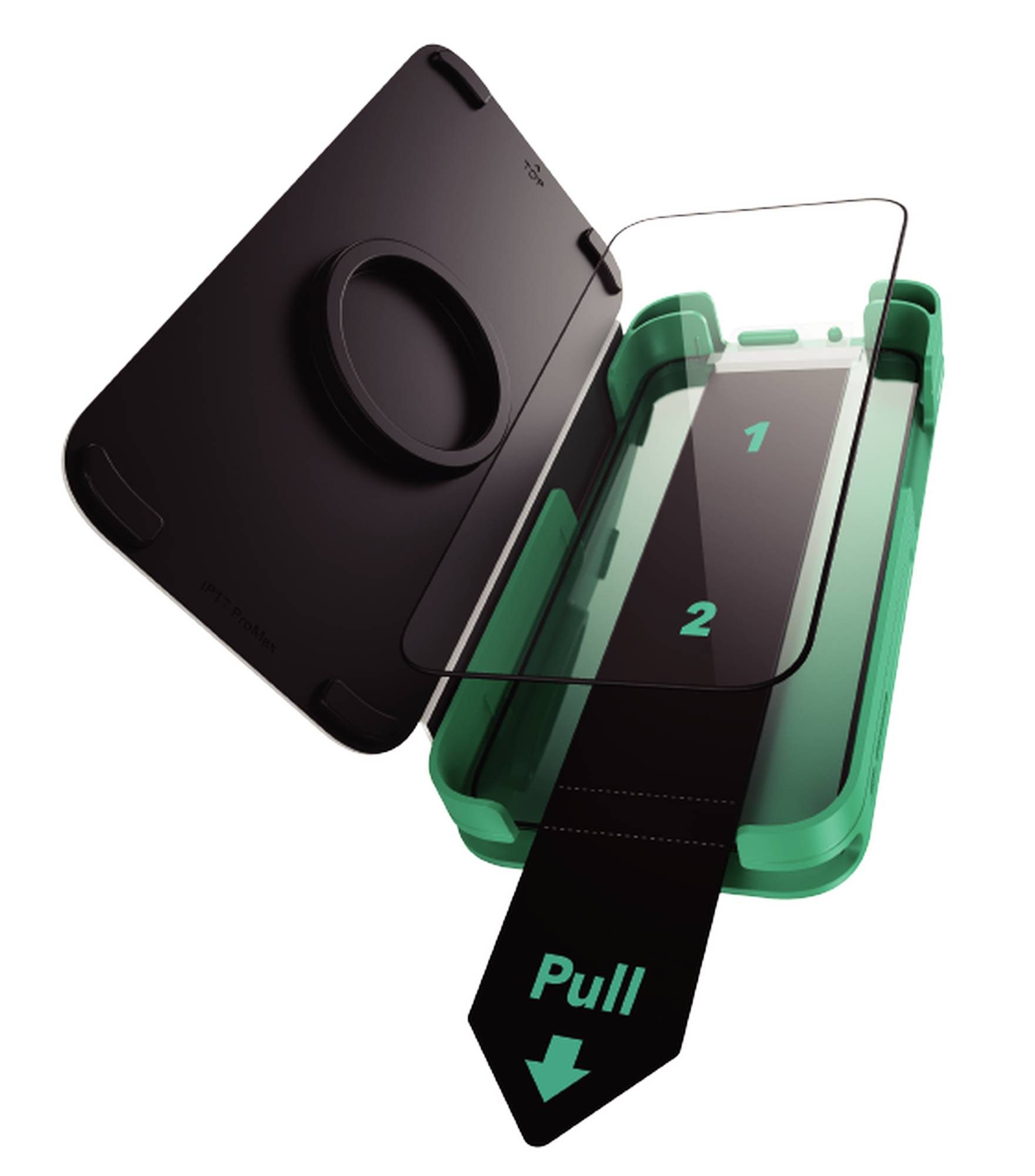 ESR Displayschutzglas Armorite Displayschutz für iPhone 17 Pro, UltraFit Aufbringhilfe, Lautsprecherabschirmung, gehärtetes Glas