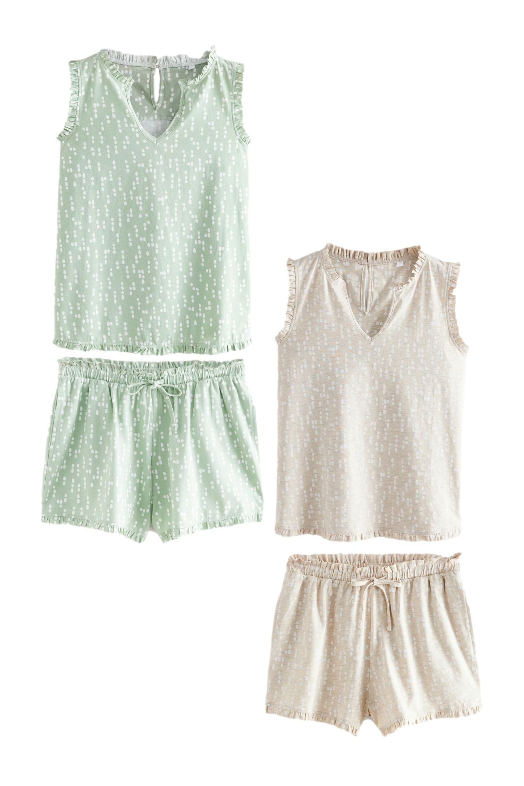 Next Pyjama Kurzer Pyjama mit Rüschentop günstig online kaufen