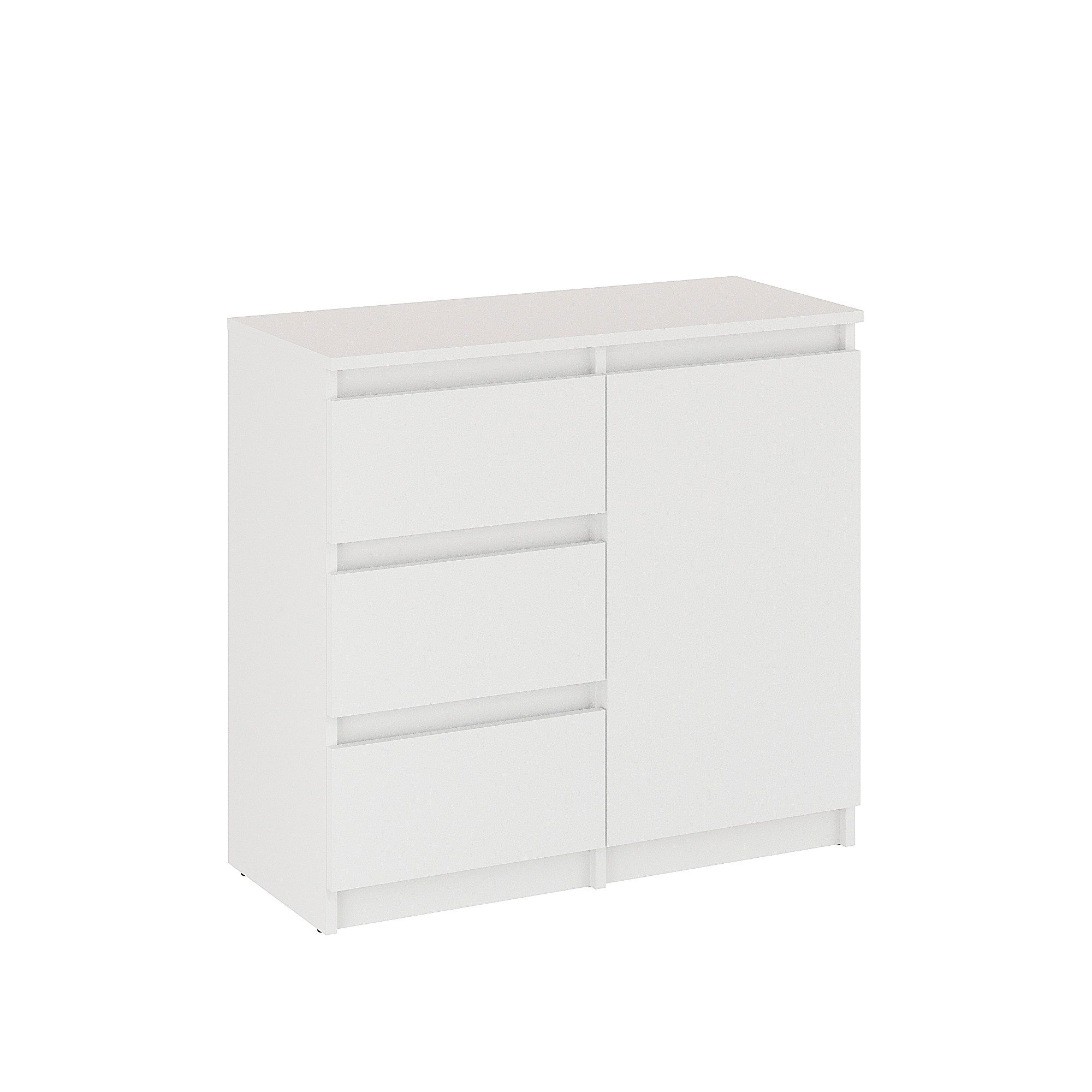 KOMTO Kommode Kommode mit 2/3 Schubladen und Türen – Sideboard PIKO