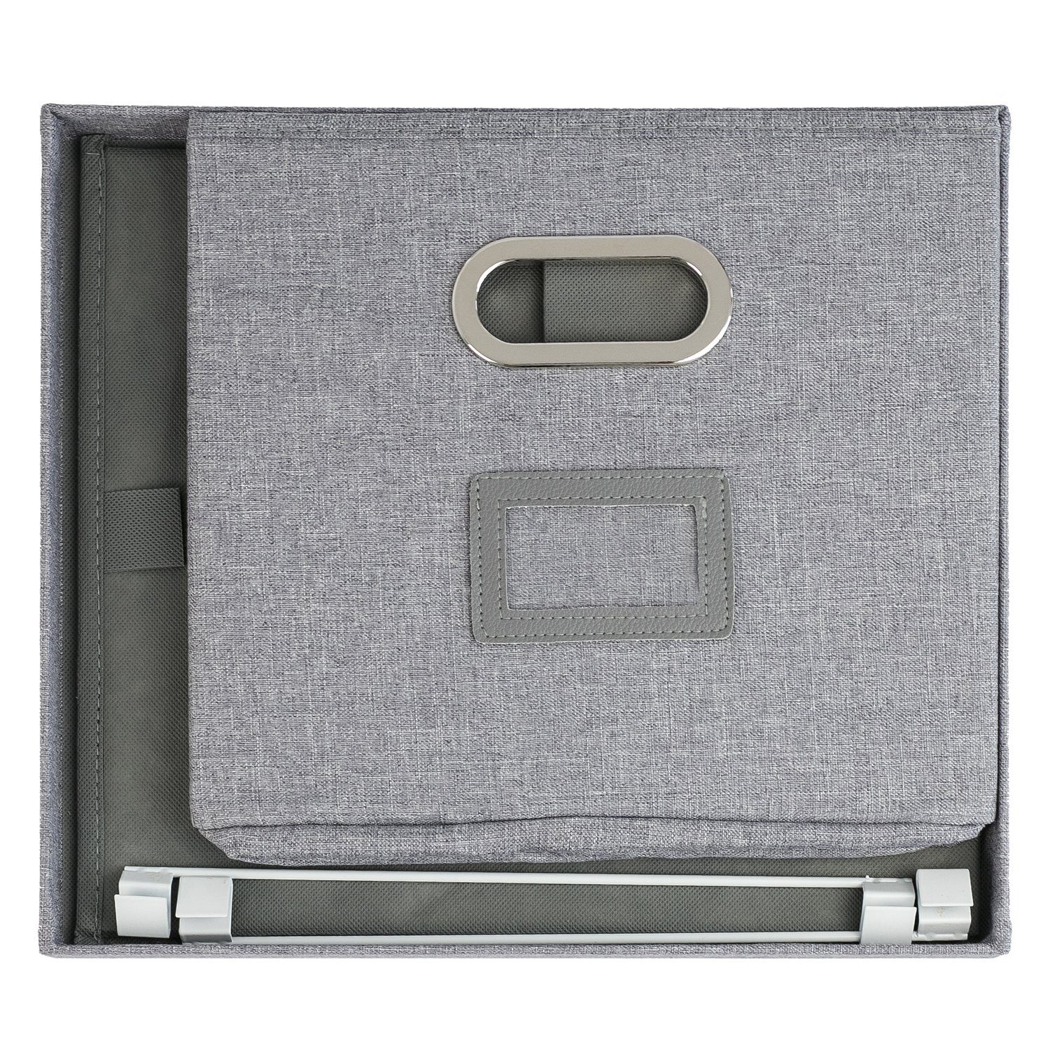 mit für 250473, Grau Deckel HMF DIN für Hängeregister, A4 Kallax, passend Aufbewahrungsbox