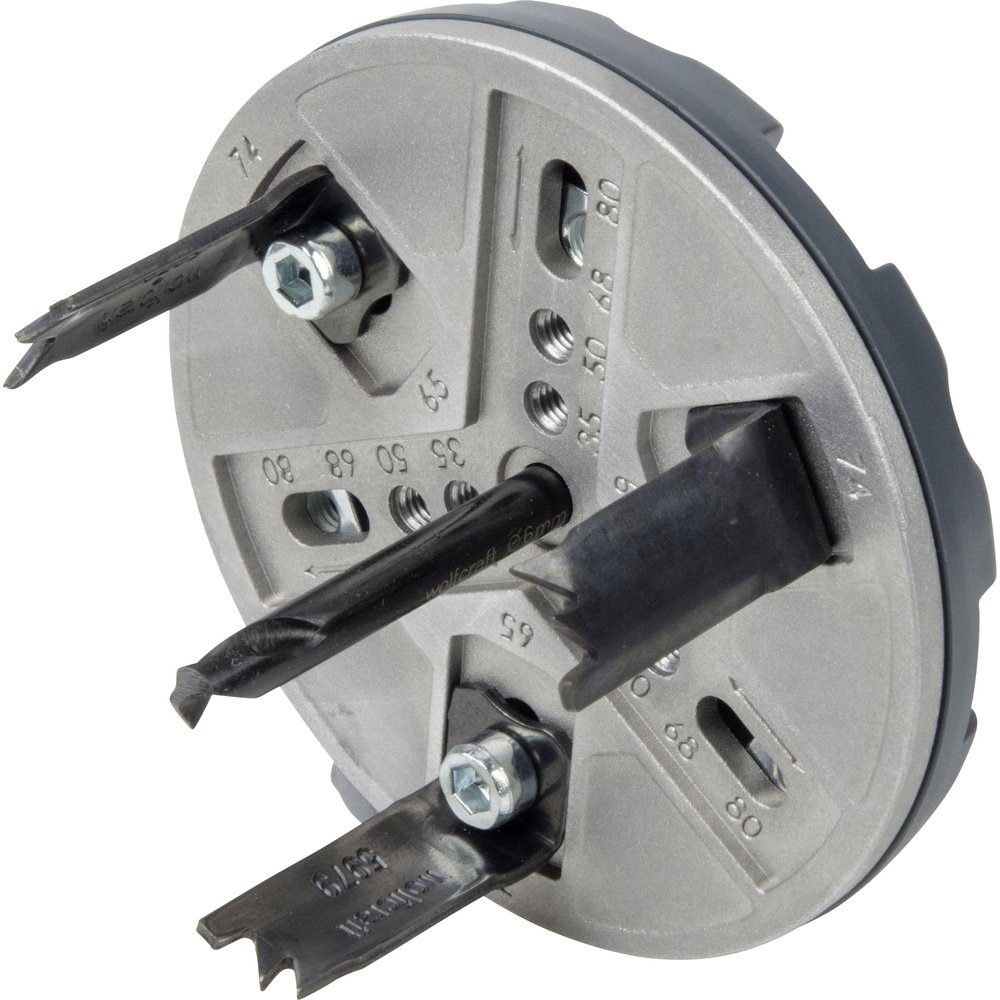 Wolfcraft Bohrkrone Wolfcraft 5985000 Lochsäge 1 Stück 1 St., verstellbare Messer
