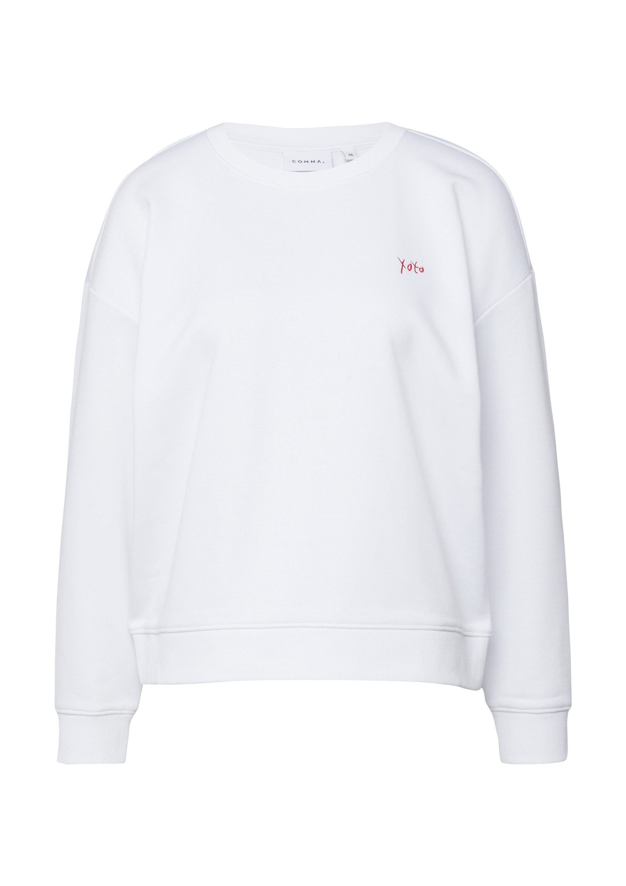 comma Sweatshirt Sweatshirt Sweatshirt mit Artwork