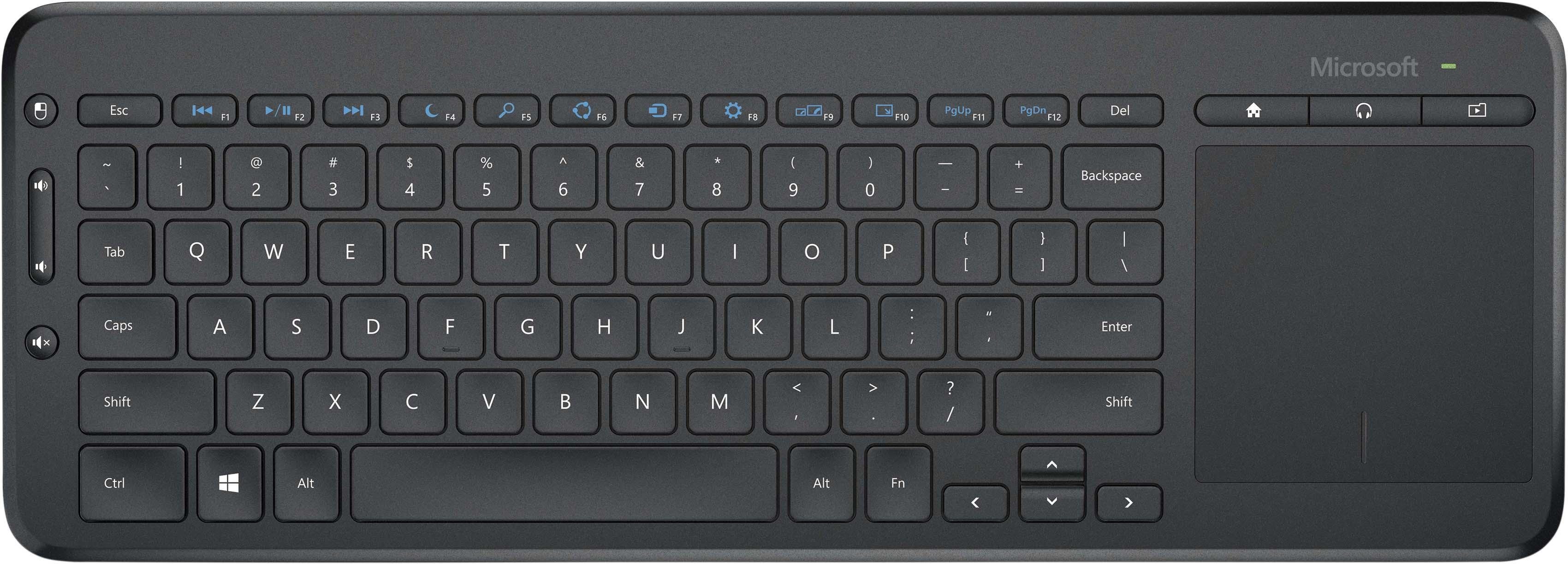 Microsoft All-in-One Media Keyboard Tastatur mit Touchpad