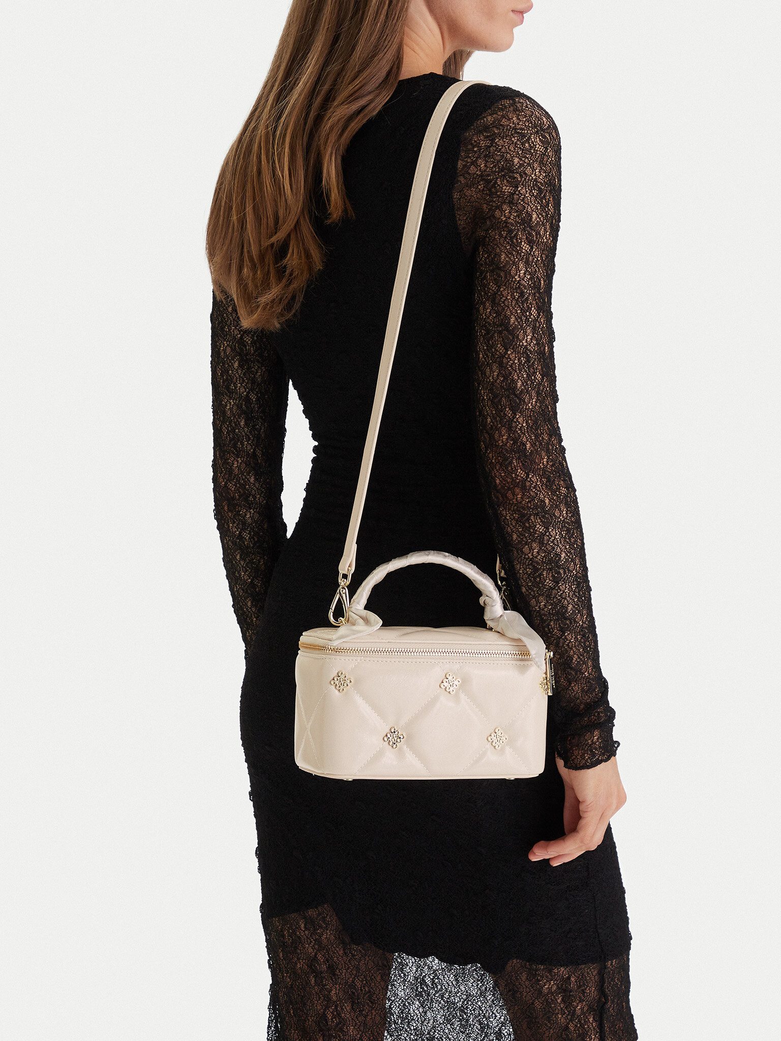 Nine West Handtasche Nine West Damenhandtasche Écru NINE WEST-EO-DELANCEY MOON-KS2575-1 Bei