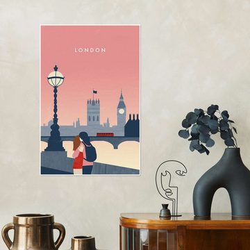 Posterlounge Poster Katinka Reinke, London Illustration, Wohnzimmer Modern Grafikdesign