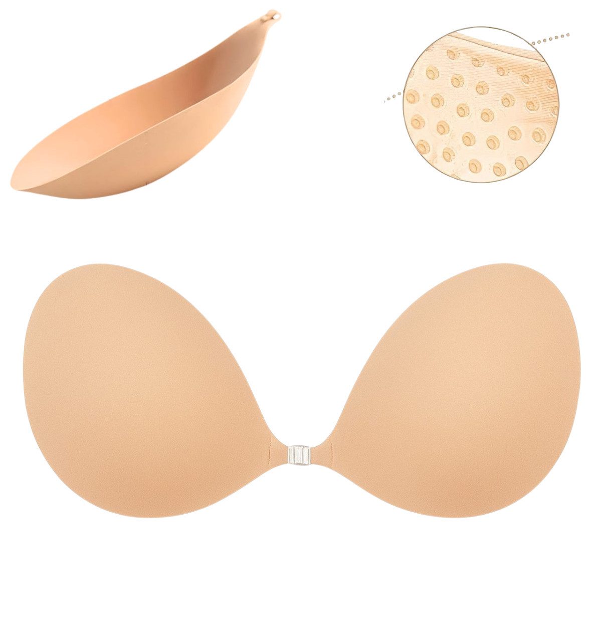 Diyarts Push-up-BH Unsichtbarer Push-Up-BH, trägerlos & rückenfrei mit Clip günstig online kaufen