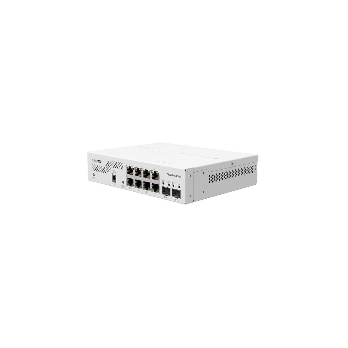Gigabit-Ports - Switch 8x MikroTik mit Smart Cloud Netzwerk-Switch CSS610-8G-2S+IN
