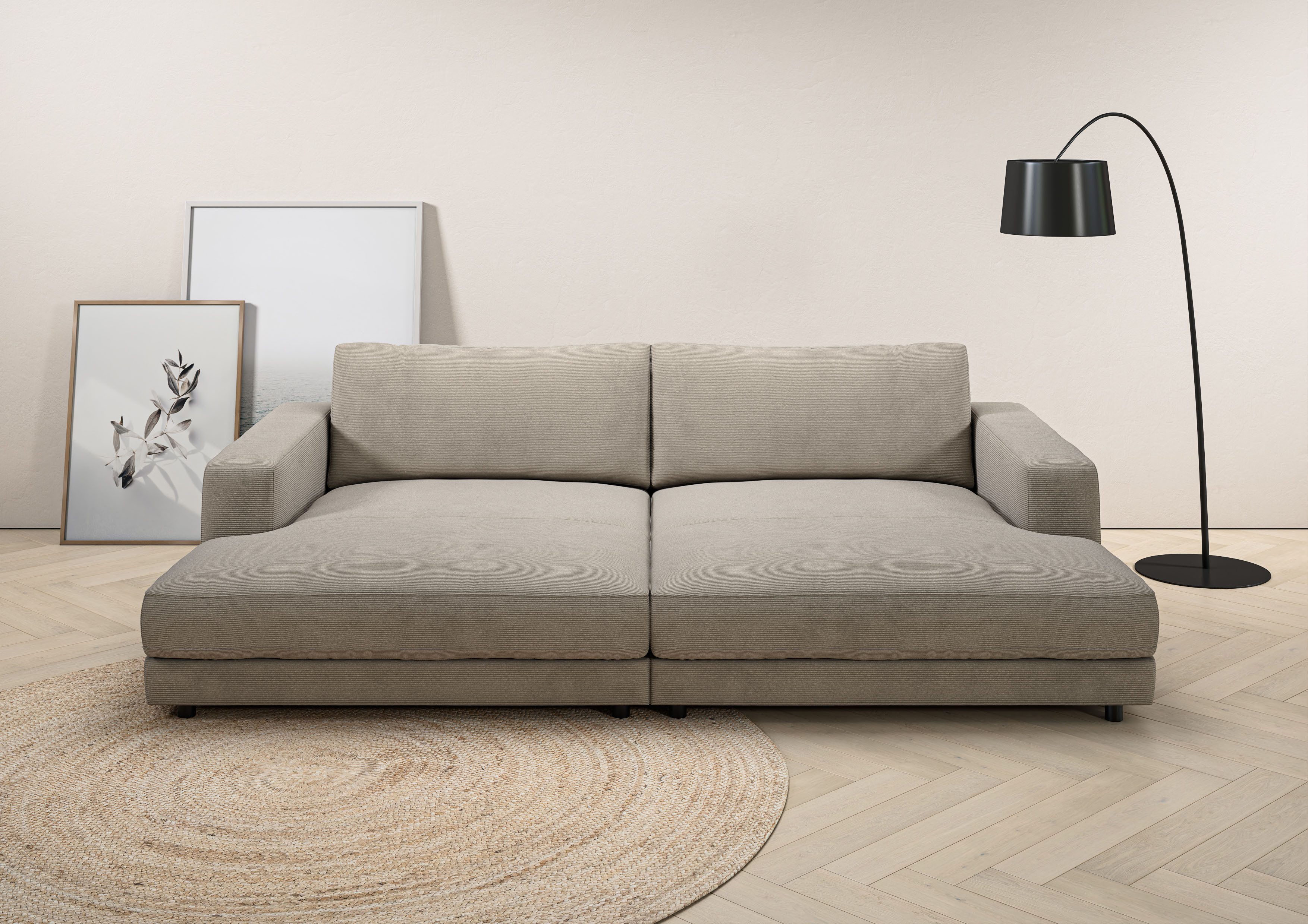 Places of Style Loungesofa Enisa, B/T/H: 290/170/85 cm, Zeitloses und stylisches Loungemöbel, Mega-Sofa, Big-Sofa XXL